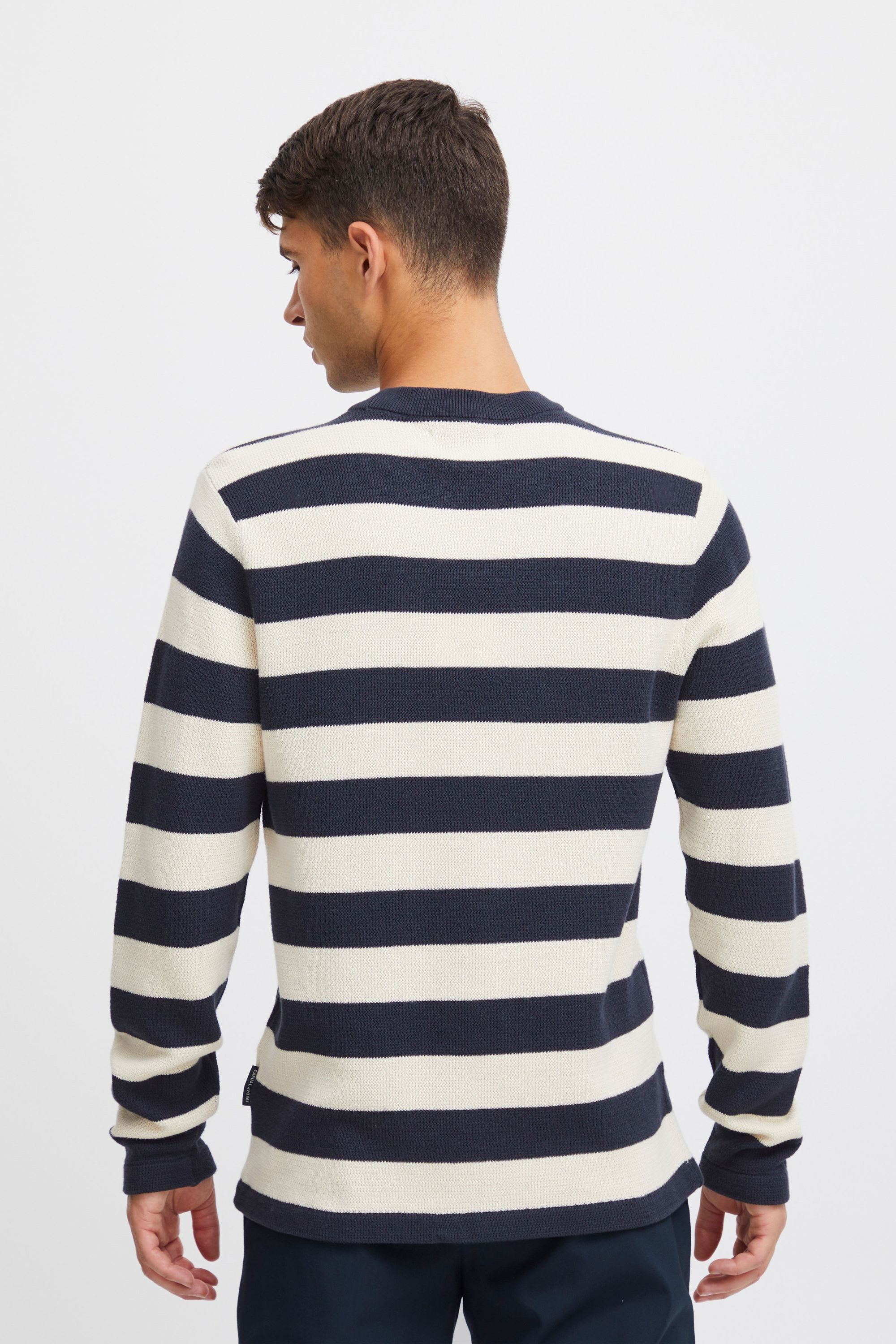 Casual Friday Strickpullover CFKarl Basic Strickpullover mit Struktur