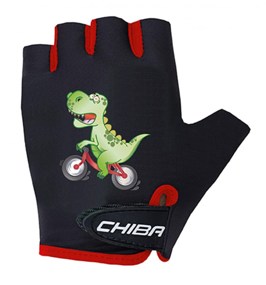 Chiba Fahrradhandschuhe CHIBA Cool Kids - Kinder Radhandschuhe XS Dinosaurie, atmungsaktiv & g