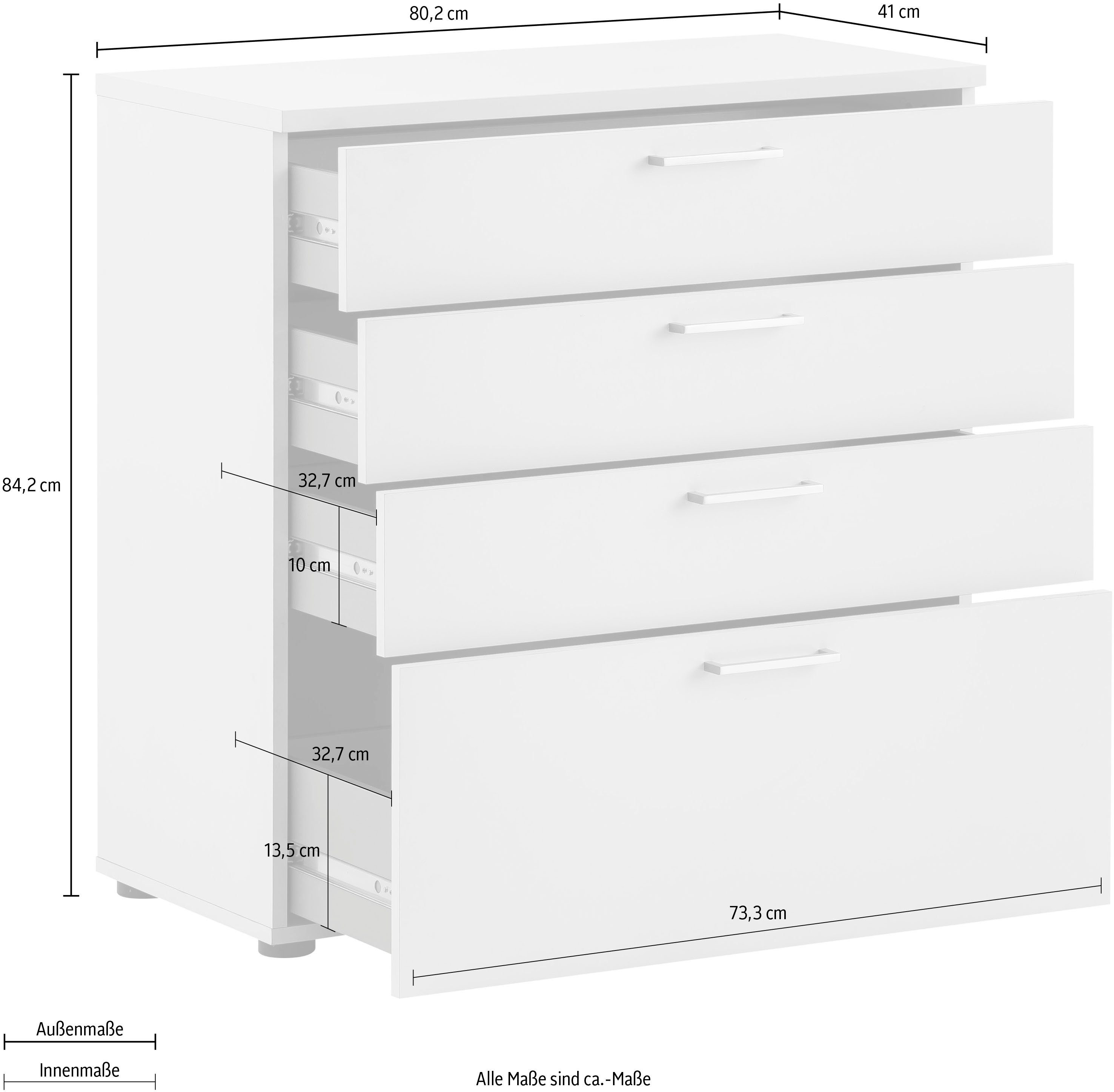 Schildmeyer Aktenschrank Serie 1500 Lichtgrau Kommode | Lichtgrau