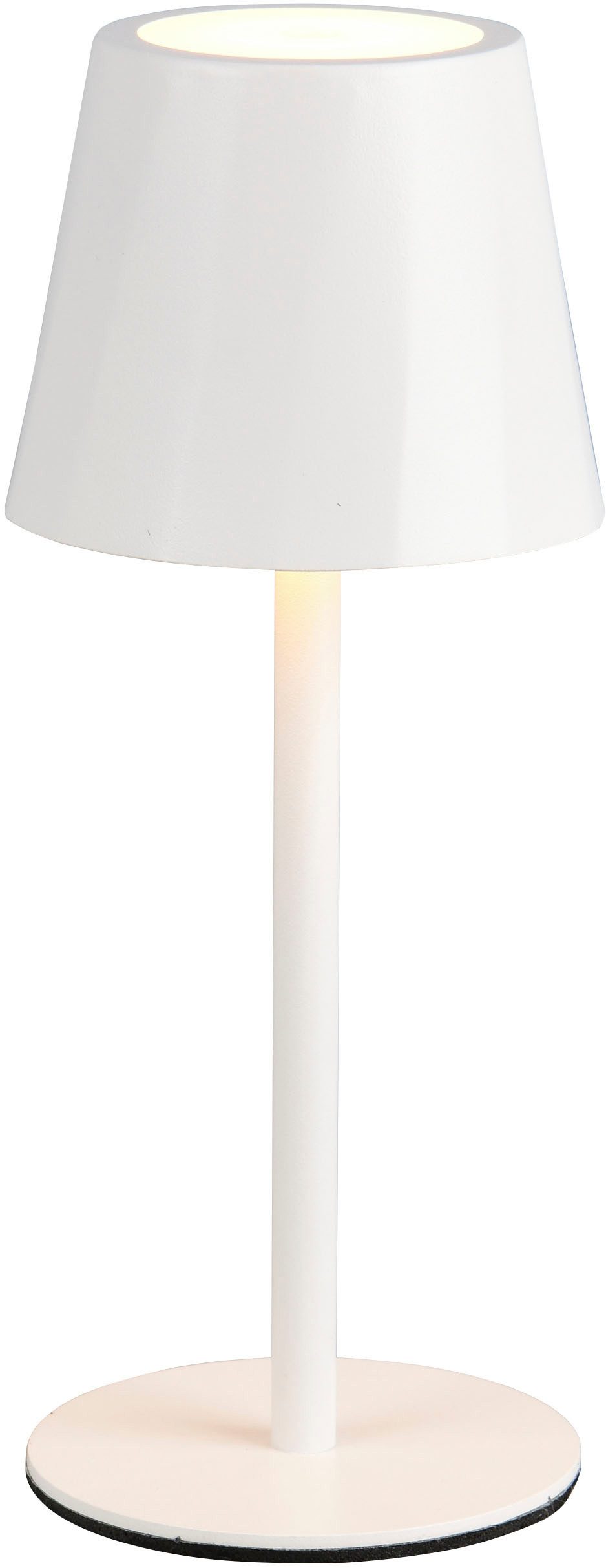 Reality Leuchten LED Tischleuchte DIAZ, Outdoor Akku Tischlampe Höhe 21 cm Ø 8,5 cm, IP44, Touchdimmer, Dimmfunktion, USB-Ladefunktion, mehrere Helligkeitsstufen, LED fest integriert, Farbwechsler, warmweiß - kaltweiß, CCT Lichtfarbe einstellbar 2700-6500K, 160 Lumen, 1,6W, USB Anschluss