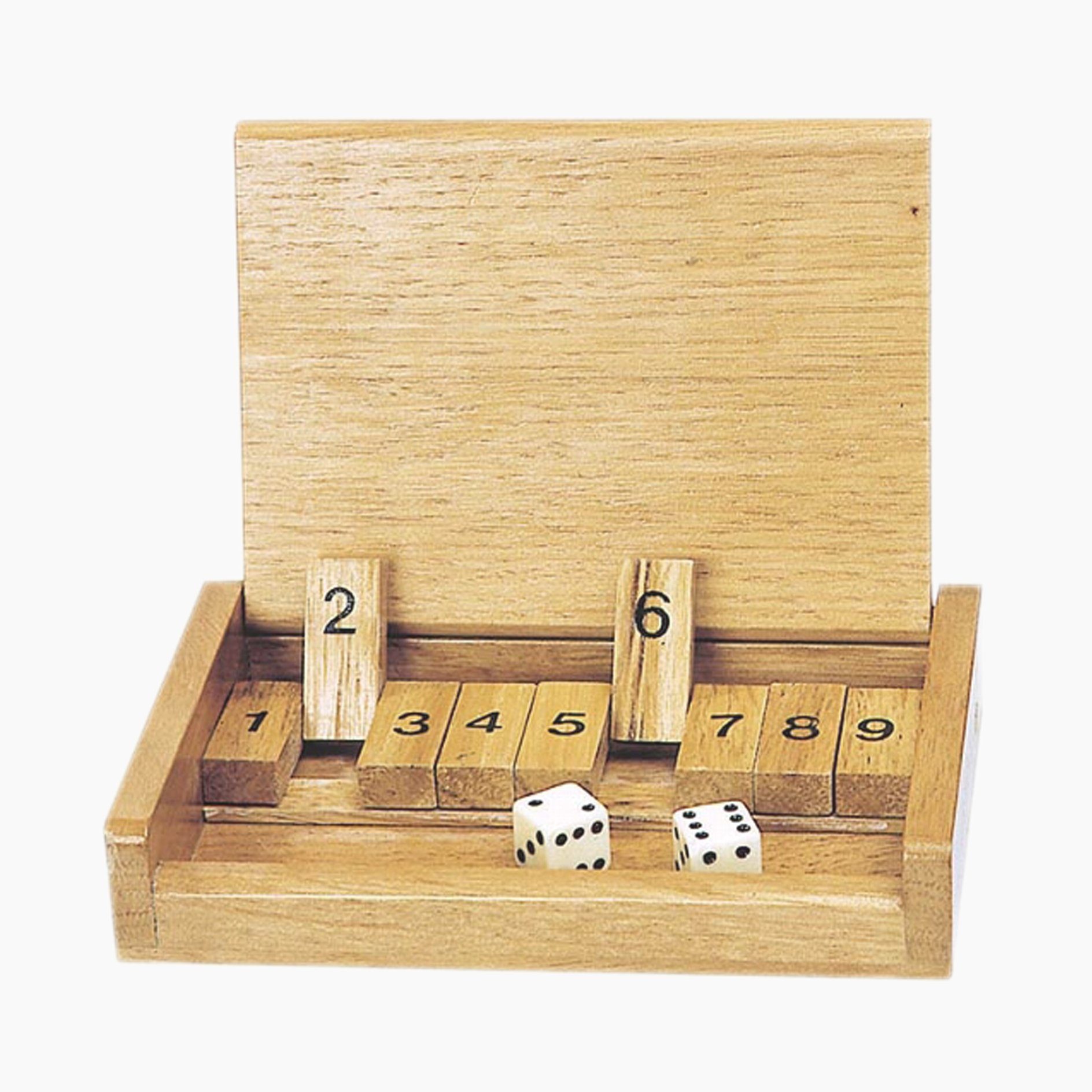 goki Spielesammlung Würfelspiel Shut the box Reiseetui, Shut the box, Unterwegs spielend rechnen lernen!
