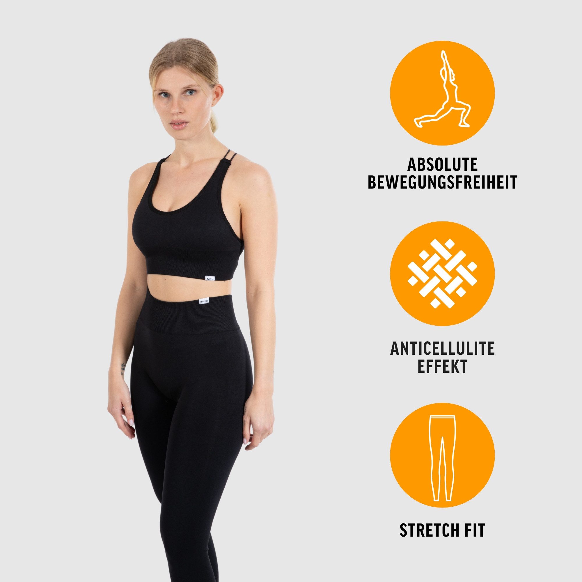 Smilodox Leggings Klea Set mit Sport-BH mit Scrunch und Booty Effekt, Gym S günstig online kaufen