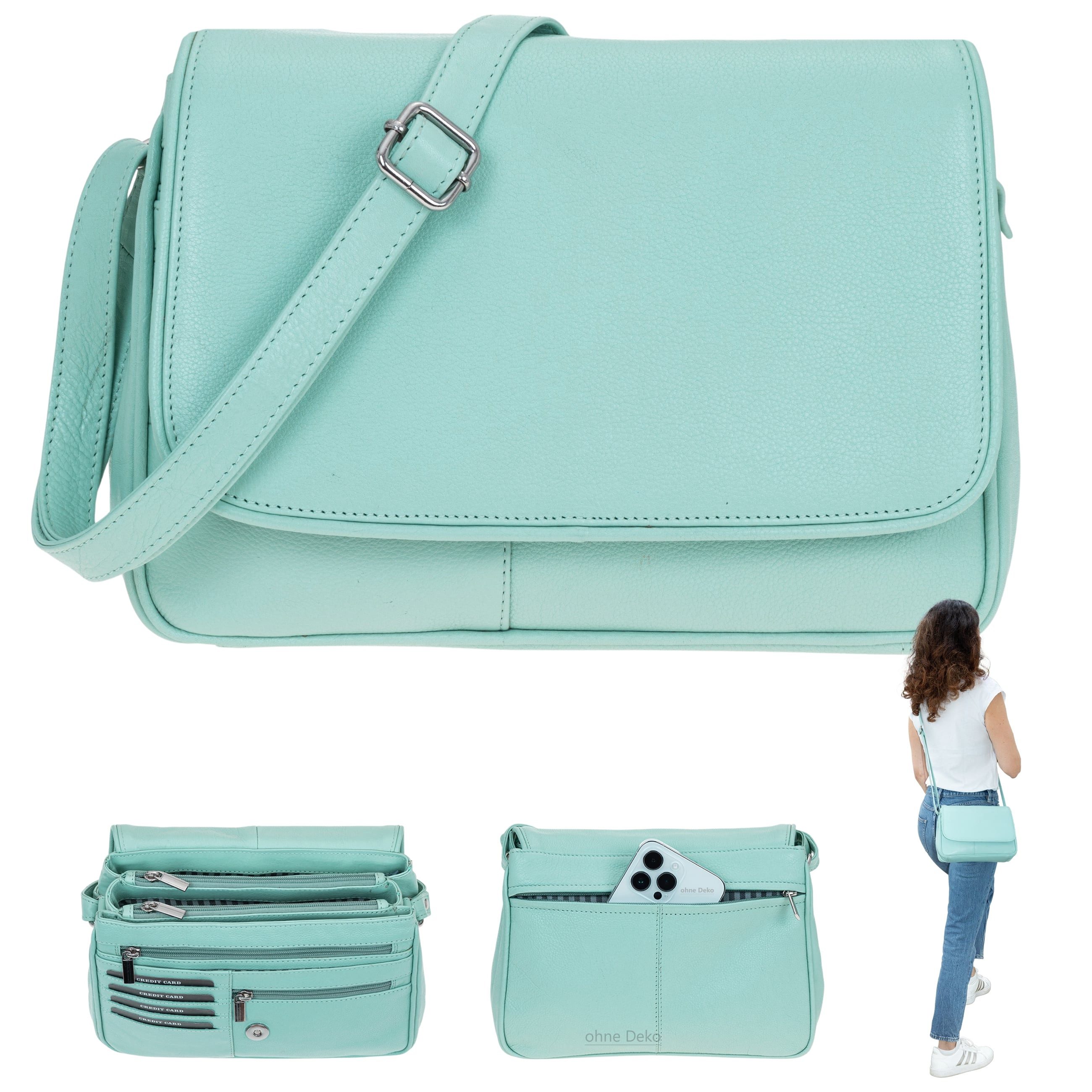 Handtasche Leder Damen mittel klein Lederhandtasche