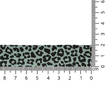 maDDma Webband 3m Oaki Doki Schrägband mit Leopard Print