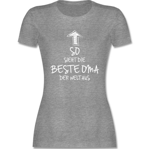 Shirtracer TShirt »So sieht die beste Oma der Welt aus Damen Premium TShirt TShirts« Oma