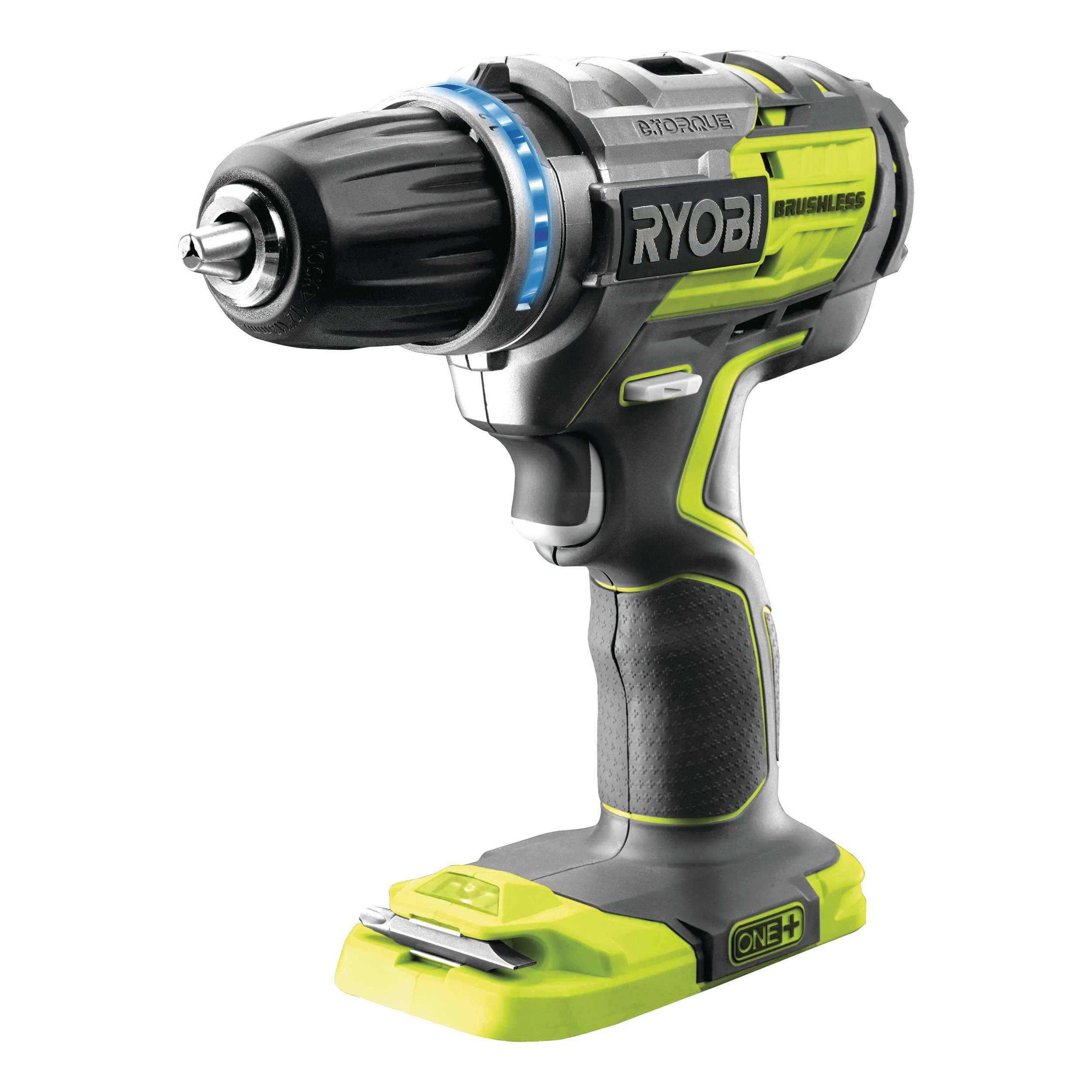 RYOBI Akku-Schlagbohrschrauber bürstenloser Motor 2-Gang Akkuschrauber 13mm Schnellspannbohrfutter, 18 V, max. 60 U/min, (1-tlg), 60 Nm Drehmoment Bohrschrauber für 18V One+