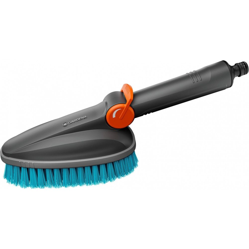GARDENA Autowaschbürste Cleansystem Handbürste M hard - Waschbürste - grau