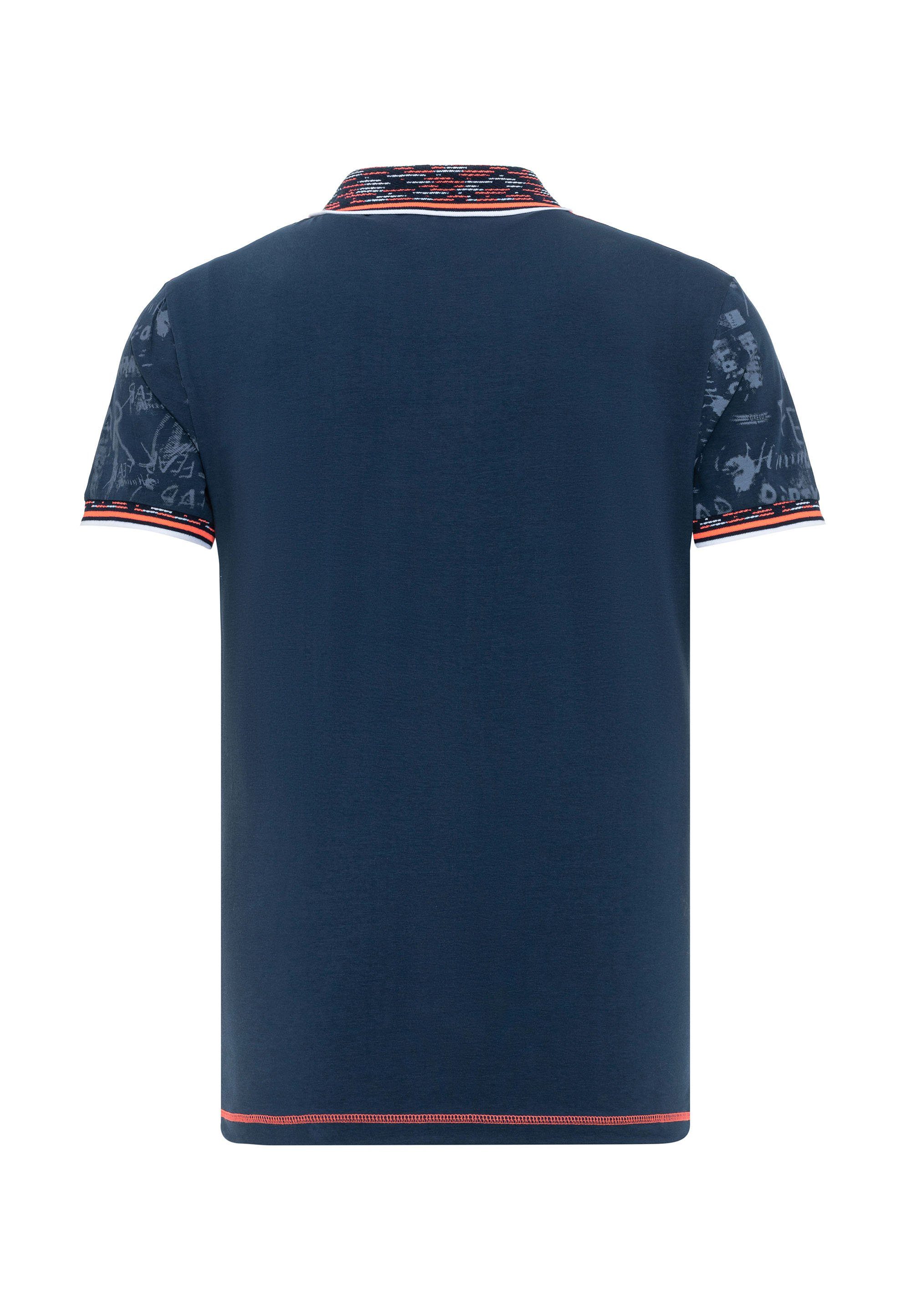 & in Baxx coolem blau Poloshirt Polo-Design Cipo