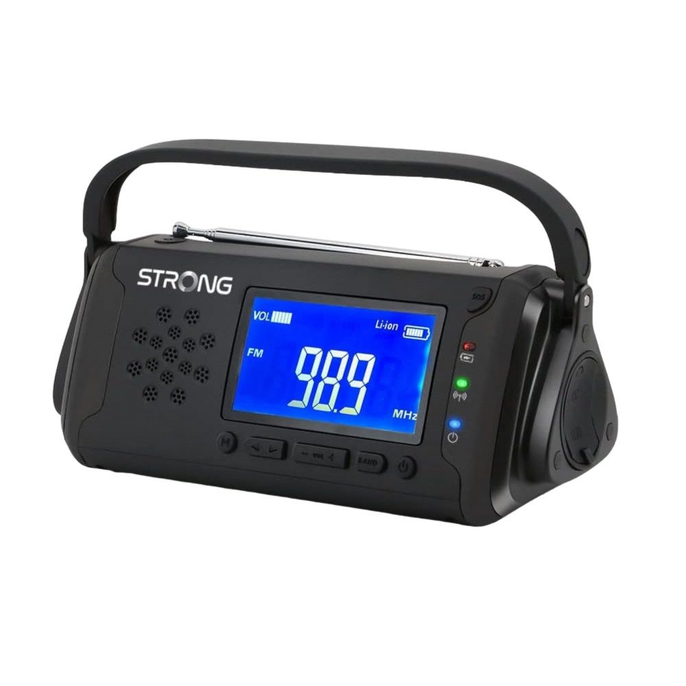 Strong EPR 1500 - Solar/Dynamo Notfallradio - schwarz Notfallradio (FM-Tuner)