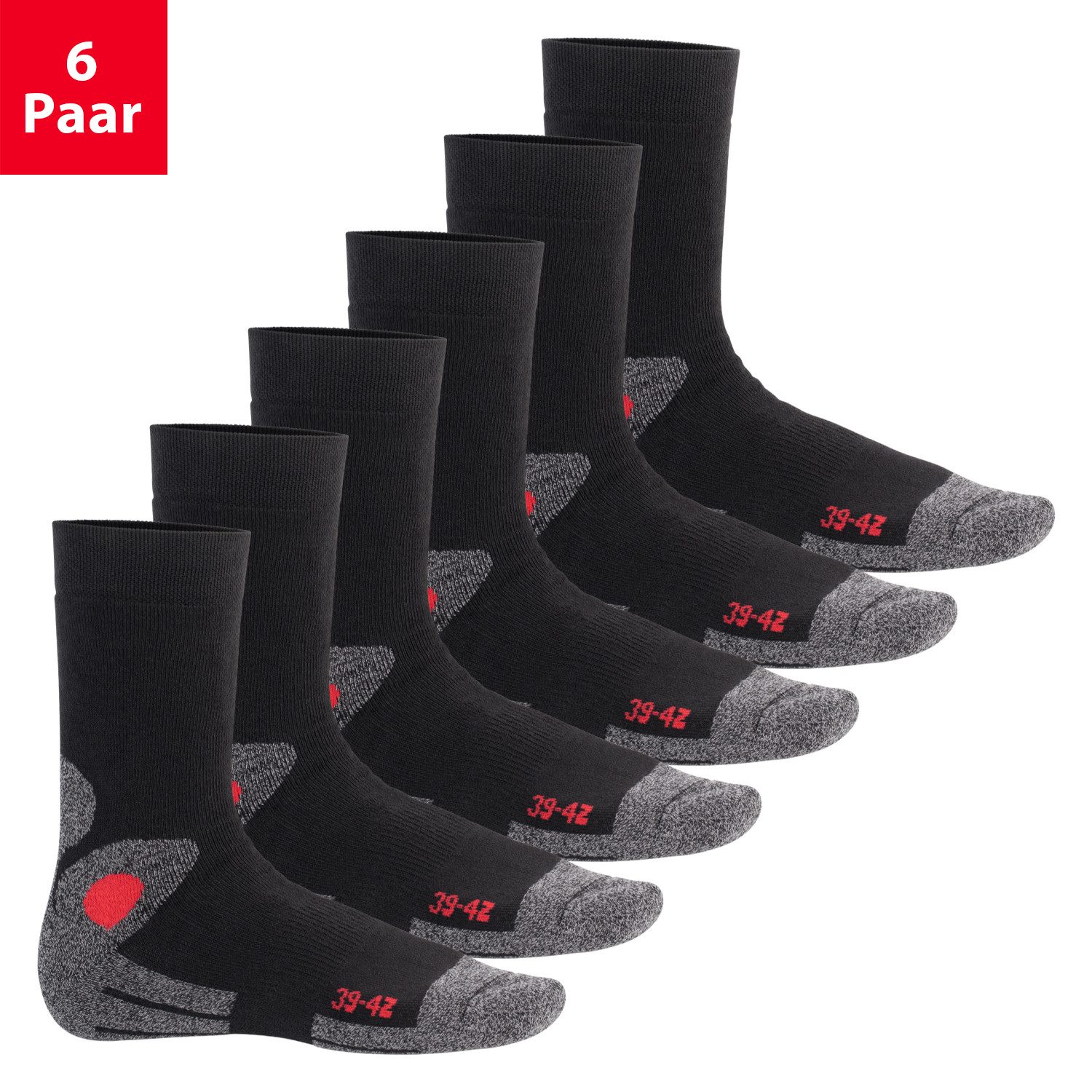 Thermosocken Damen&Herren Wintersocken (6 Paar) Warme Vollfrottee Thermo Socken