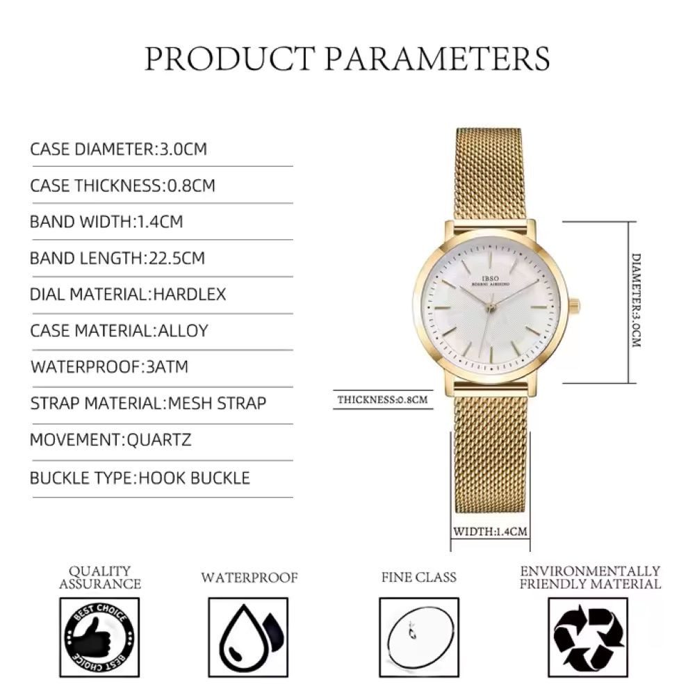 Tidy Schmuckset Valentinstag Muttertag IBSO Geschenkset, Damenuhr Geschenkbox