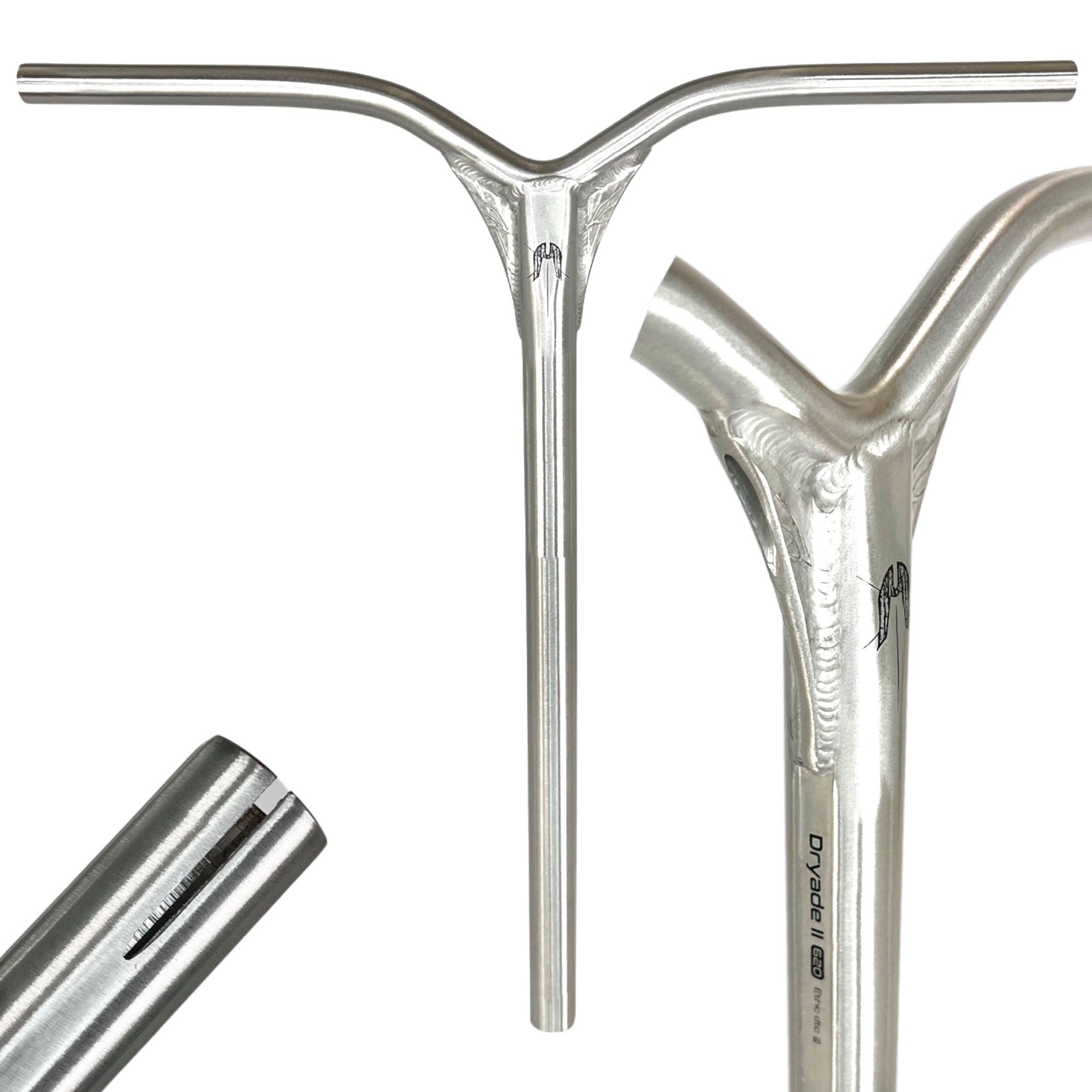 Ethic DTC Stuntscooter Ethic DTC Dryade V2 Alu Stunt-Scooter IHC Bar 67cm Silber