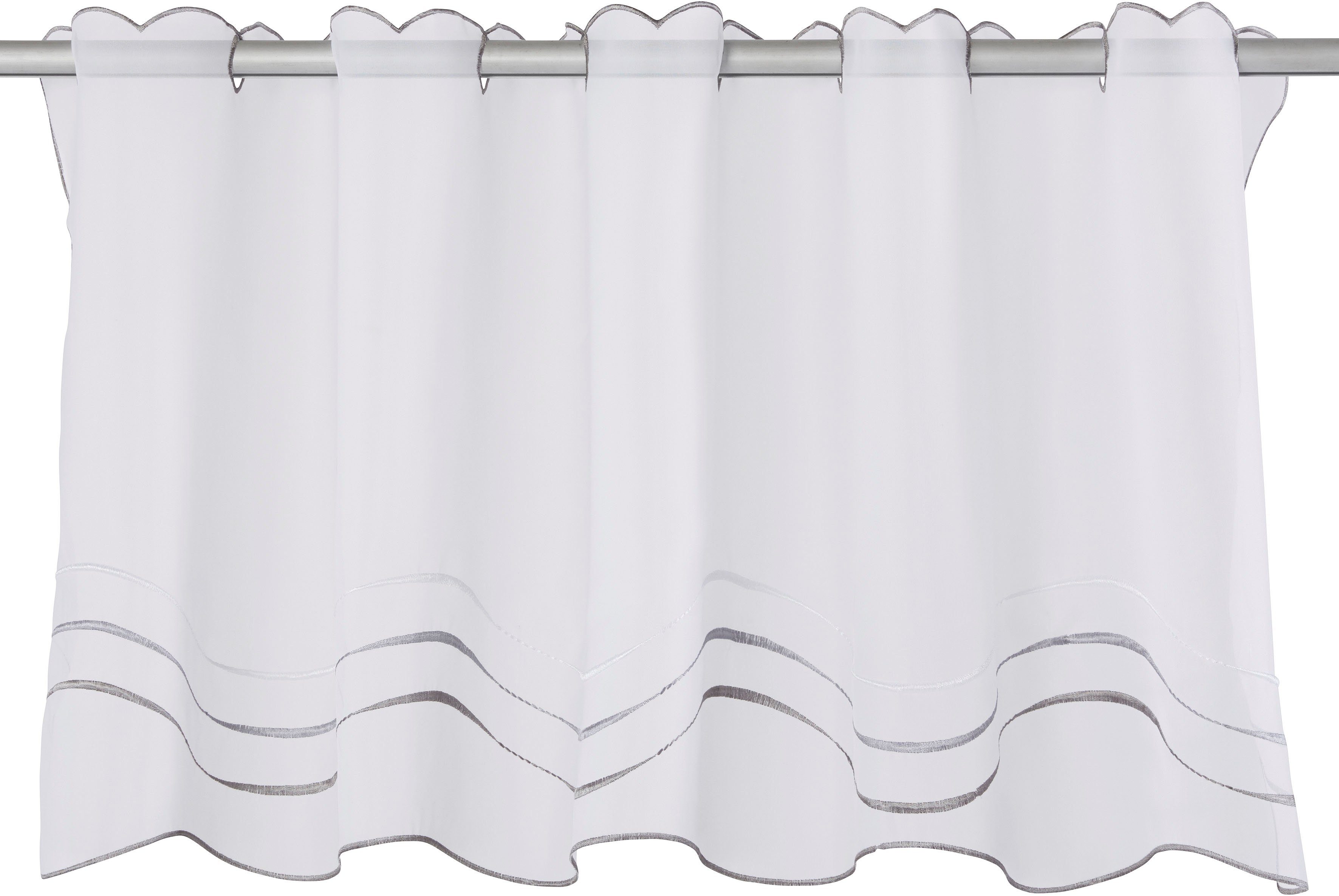 my home Scheibengardine Betty (1 St), Stangendurchzug, transparent, Transpa günstig online kaufen