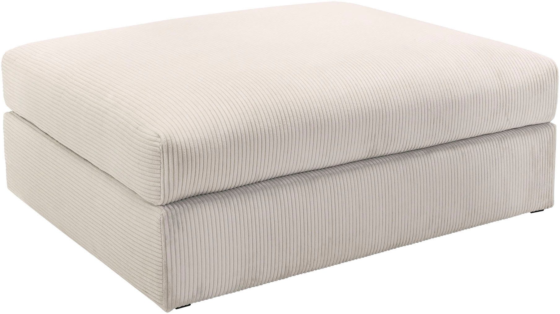 OTTO home Polsterhocker Soft&Cosy XL, B: 101 cm - OTTO. Verlässliche Qualität., Mega-Hocker, in Cord oder Chenille-Struktur wählbar