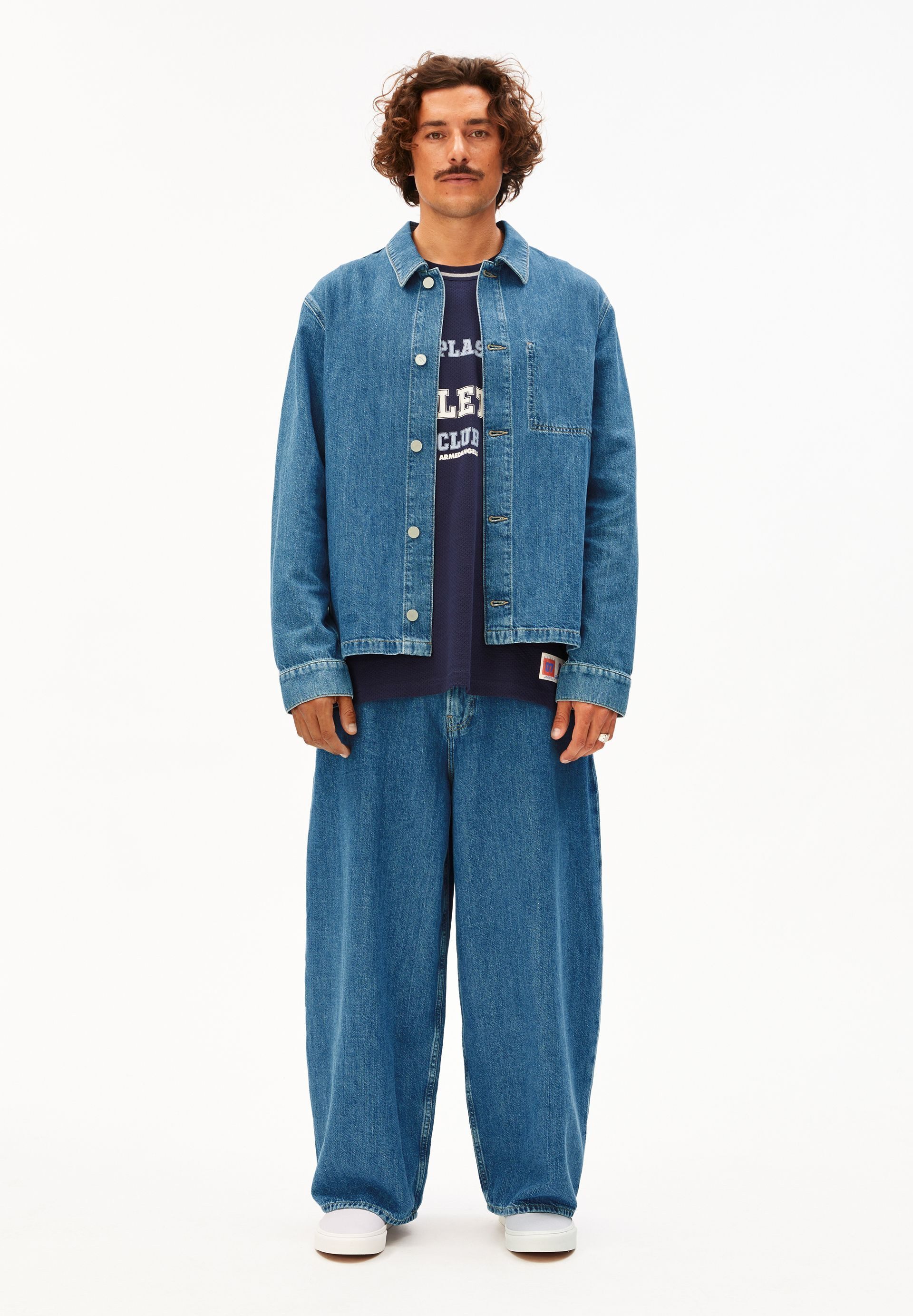 Armedangels Weite Jeans KAAVO Leinen-Mix (Non-Stretch, Baggy Fit) Mid waist günstig online kaufen