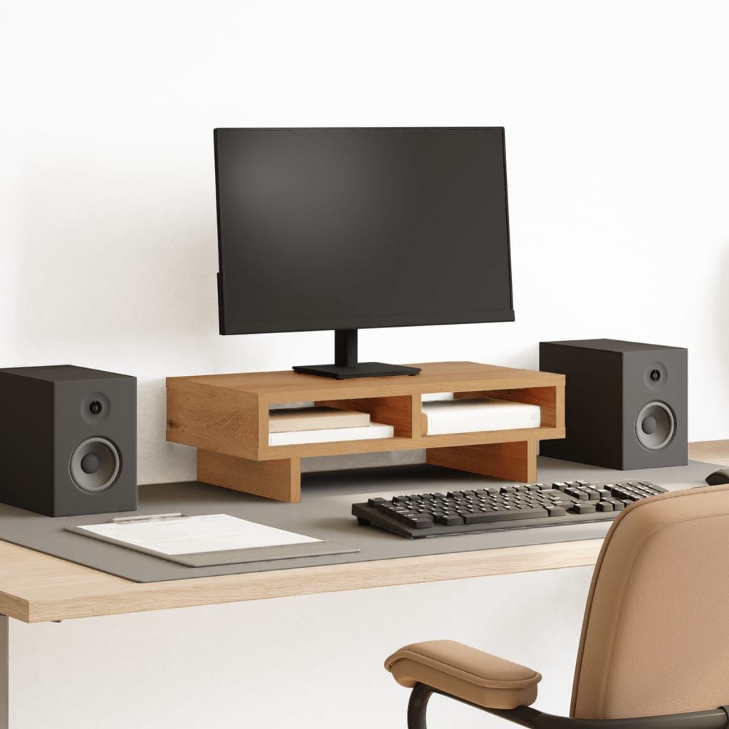 vidaXL Monitorständer Monitorständer Artisan-Eiche 50x27x15 cm Holzwerkstoff