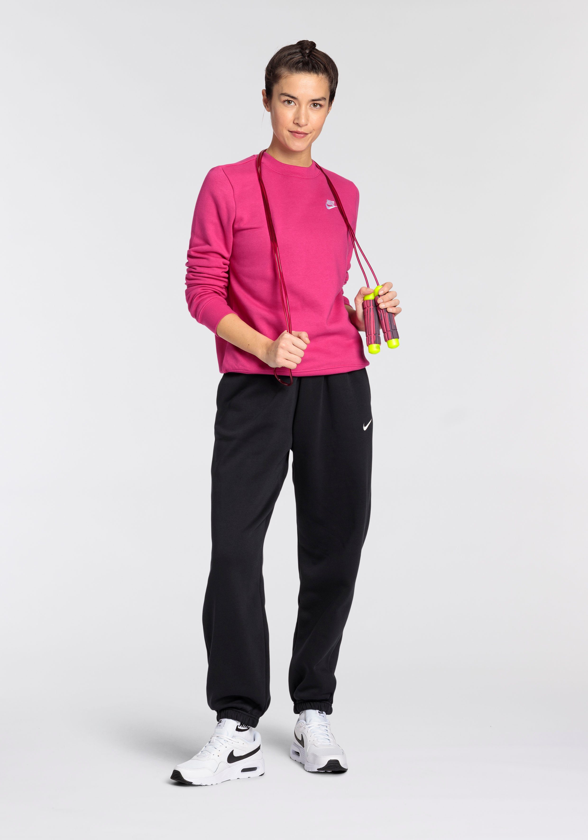 HIGH-WAISTED BLACK/SAIL FLEECE PHOENIX Nike OVERSIZED Jogginghose WOMEN'S Sportswear SWEATPANTS