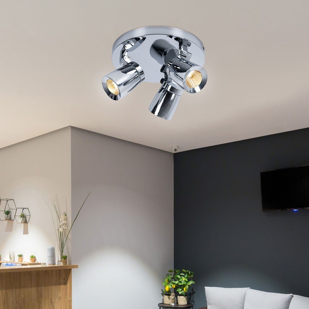 Brilliant LED Esszimmerlampe Deckenlampe Deckenleuchte, Leuchtmittel 3 inklusive, Deckenleuchte Warmweiß, Deckenstrahler