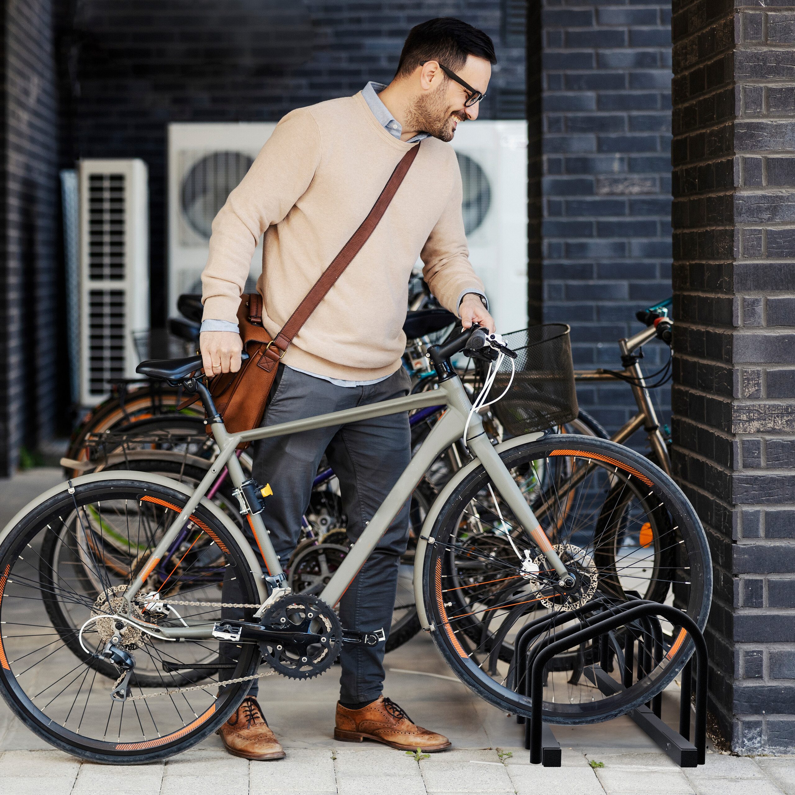 relaxdays Fahrradständer für 3 Fahrräd