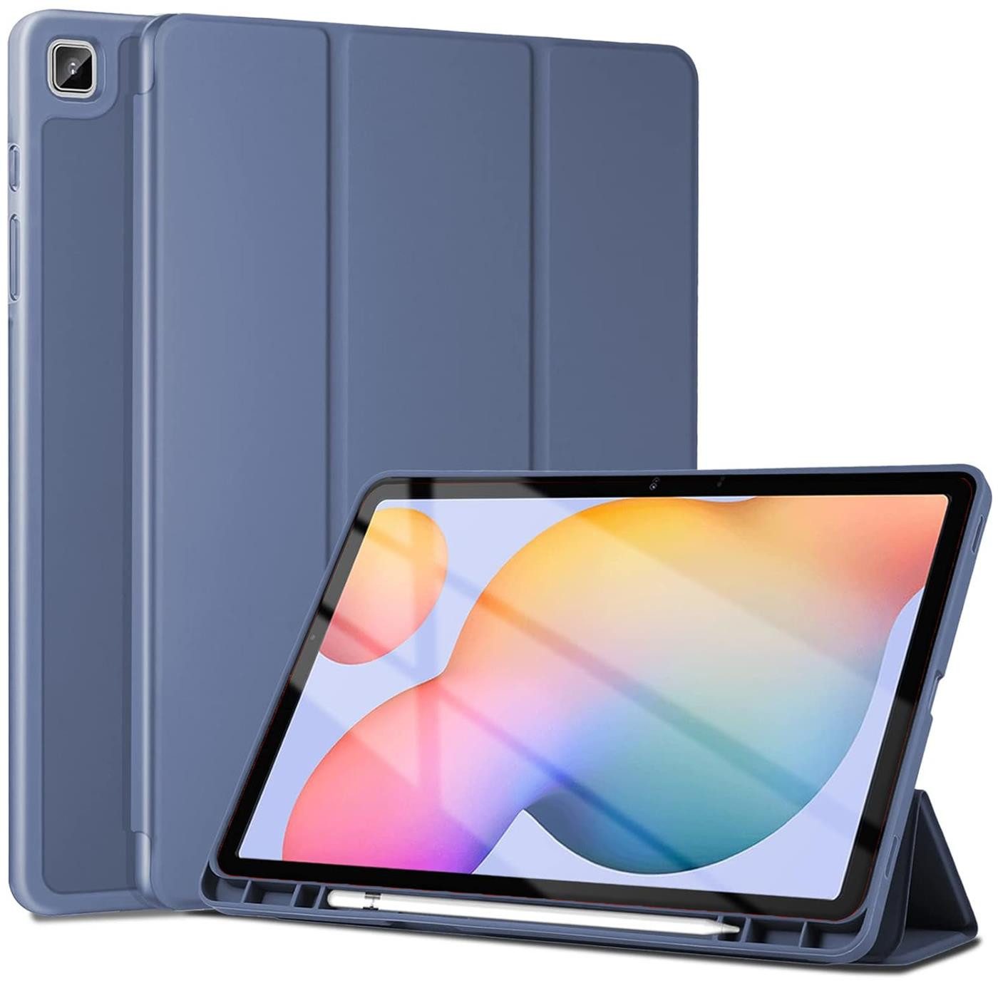 CoolGadget Tablet-Hülle Smart Cover für Samsung Galaxy Tab S7 FE, Schutz Tasche aufstellbar mit Stift Halter für Galaxy Tab S7 FE