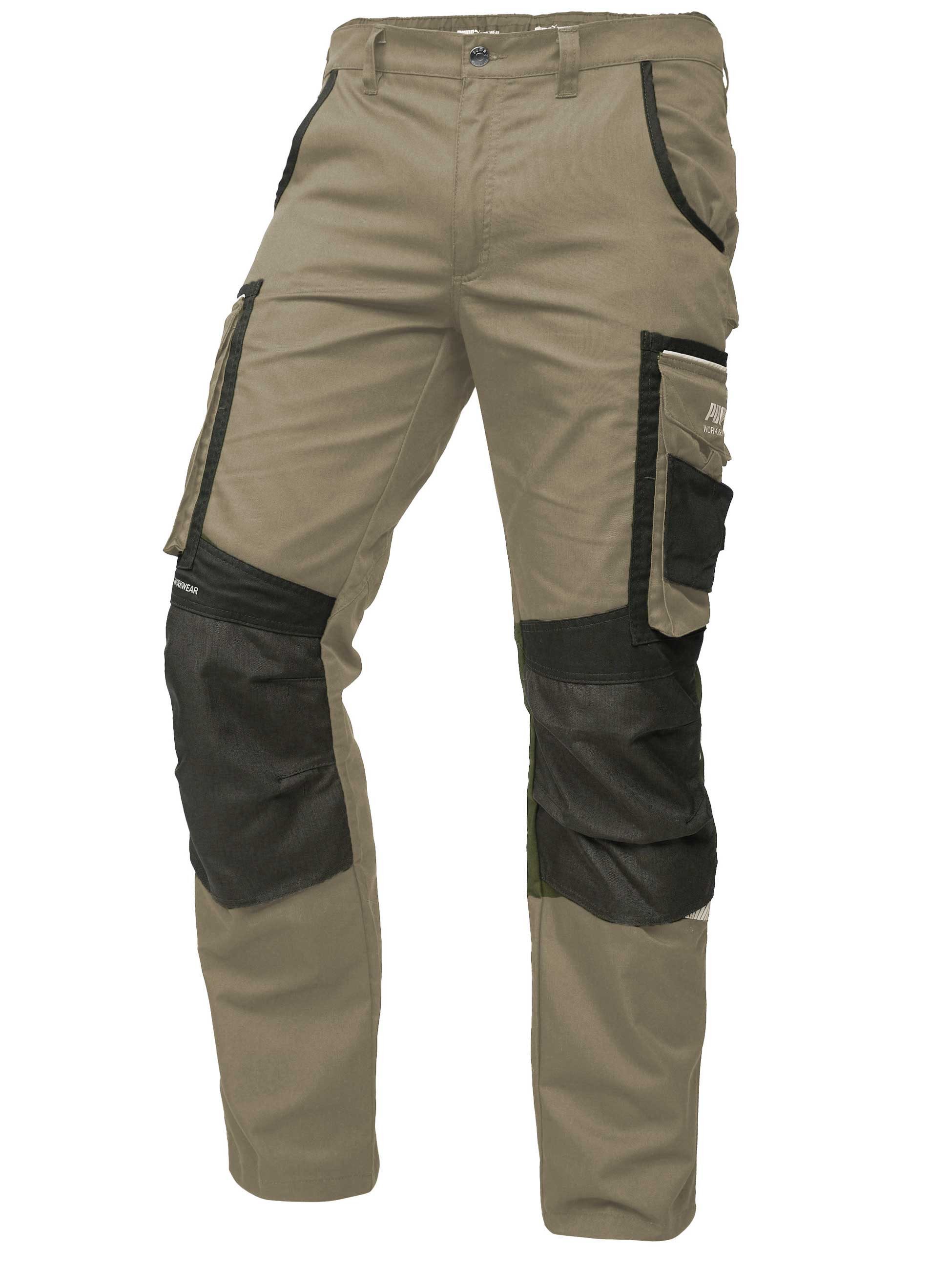 PUMA Workwear Arbeitsbundhose PRECISION X Arbeitshose für Herren - Verstärkte Kniepartien mit vielen Taschen - für Handwerk, Produktion und Baugewerbe