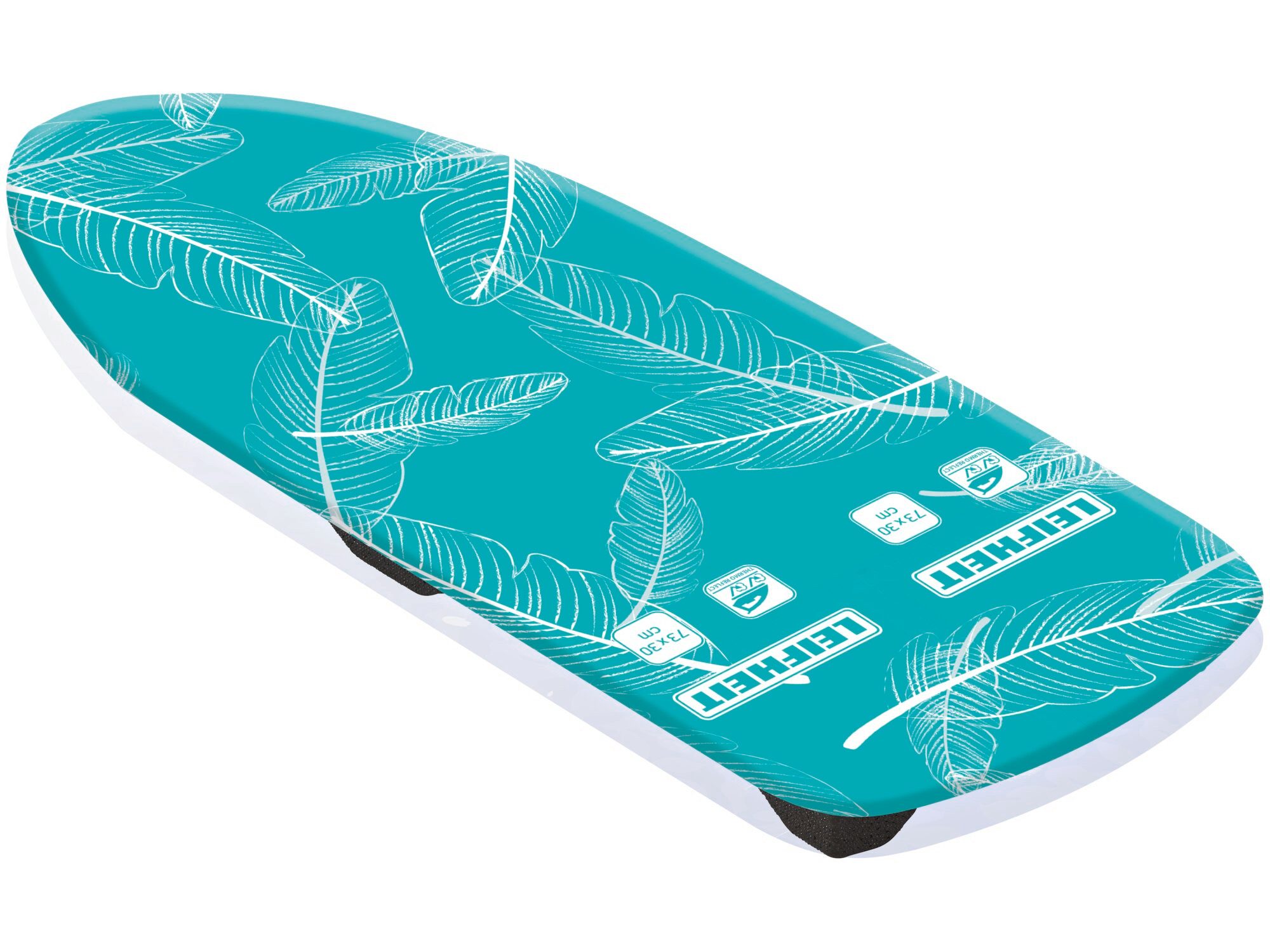 Leifheit Ersatz-Bügelbrettbezug Ersatzbezug Thermo Reflect Air Board Table, Zwei-Seiten-Bügeleffekt, 73x39cm, mit Spannclip