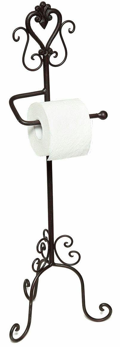 Home affaire Toilettenpapierhalter Antik, schwarz günstig online kaufen