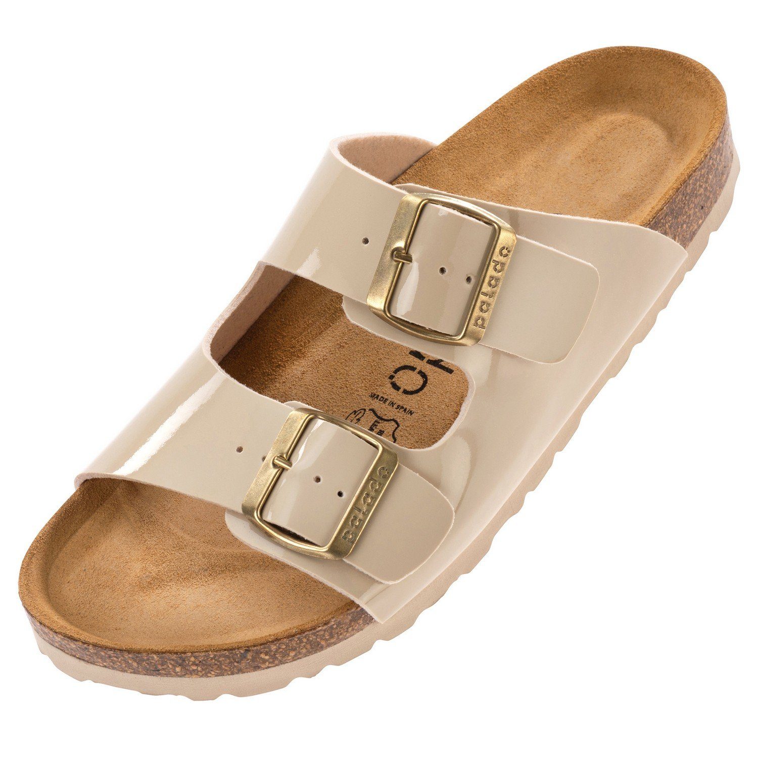 Palado Korfu PF Pantolette Lack Beige | Pantoletten