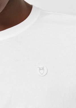 KnowledgeCotton Apparel T-Shirt Basic-Shirt Badge im cleanen Look