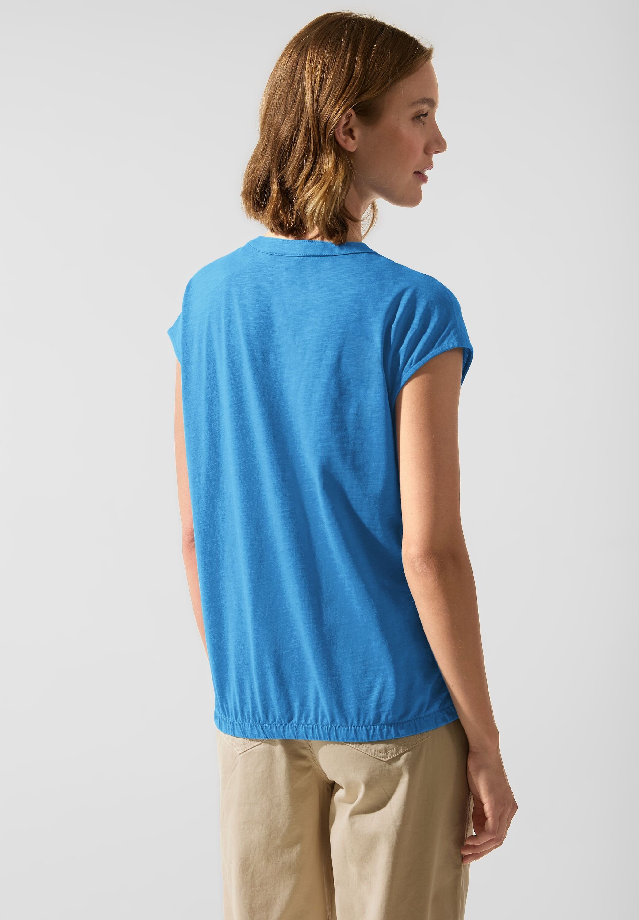 bay T-Shirt blue in Unifarbe STREET ONE