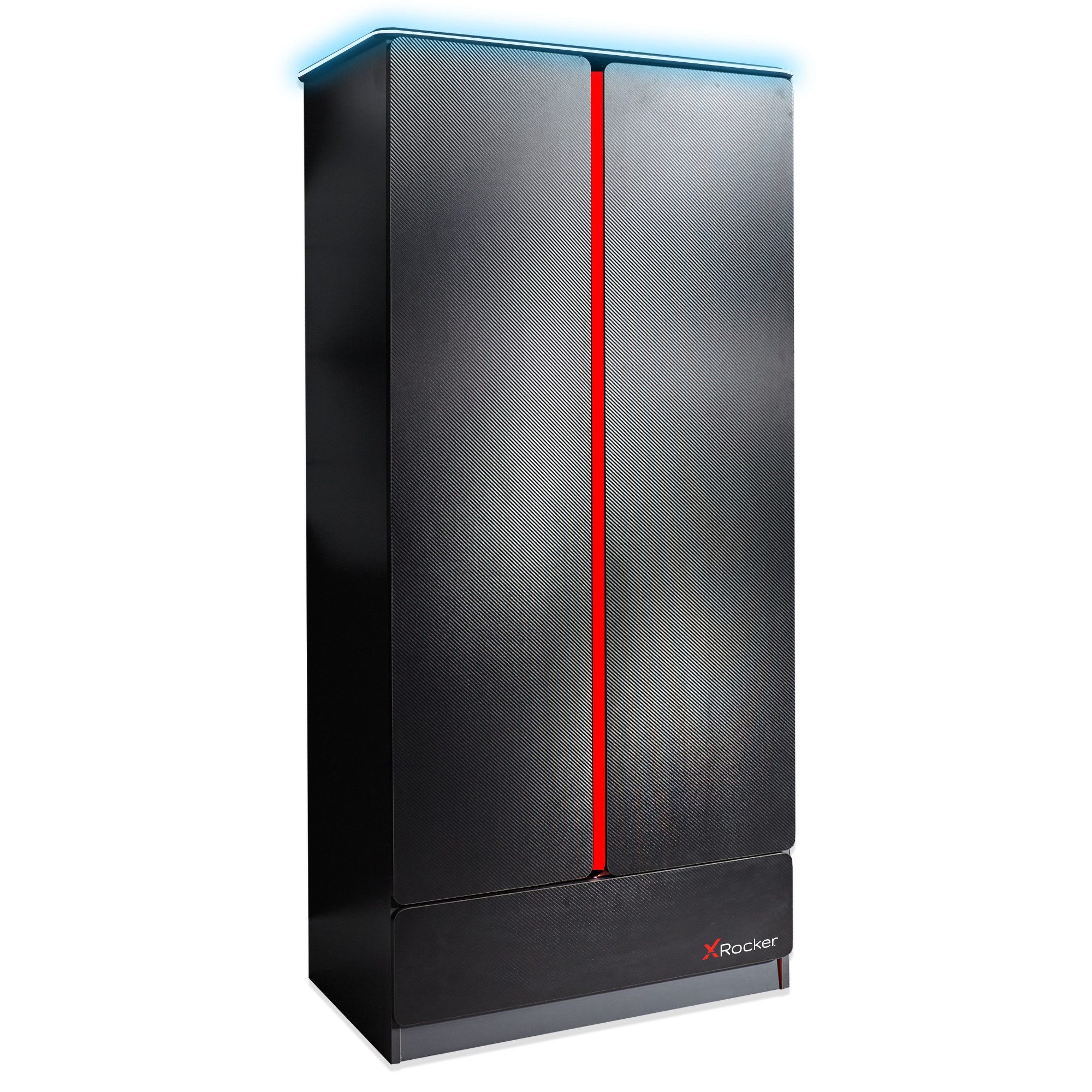 X Rocker Kleiderschrank Carbon-Tek Gaming Kleiderschrank mit LED-Beleuchtung