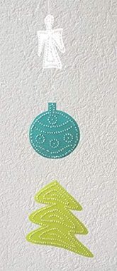 LK Trend & Style Papierkarton 10 Bastelbogen zum Prickeln Weihnachten
