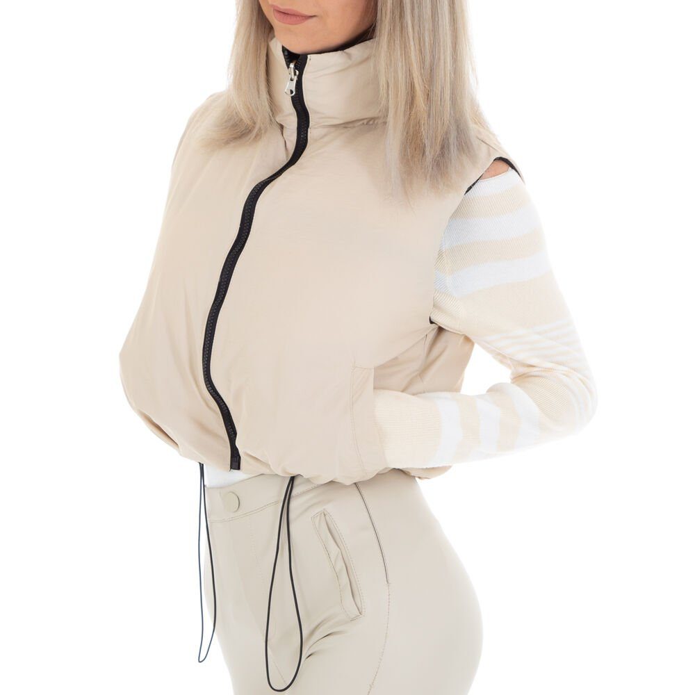 Ital-Design Kurzweste Damen Freizeit Gefütterte Jacke günstig online kaufen