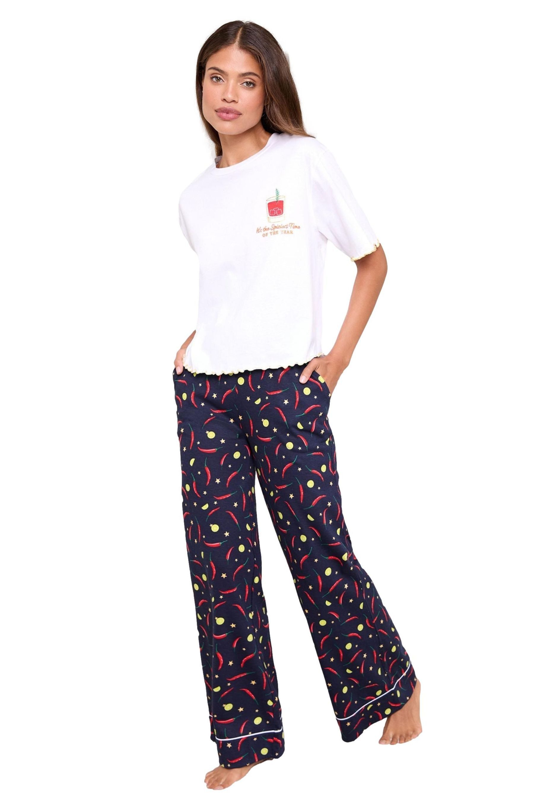 Pyjama Lipsy Kurzärmeliger Weihnachtsschlafanzug