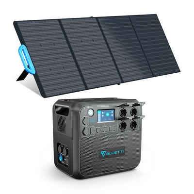 BLUETTI Stromerzeuger »BLUETTI Stromerzeuger AC200MAX mit PV200 Solarpanel«, 2,20 in kW, (Solar Stromerzeuger Kombi-set, 1-tlg., für den Hausgebrauch, Notfall, Reise), 4 2200W AC Ausgängen, LiFePO4 Akkupack erweiterbar auf 8192Wh