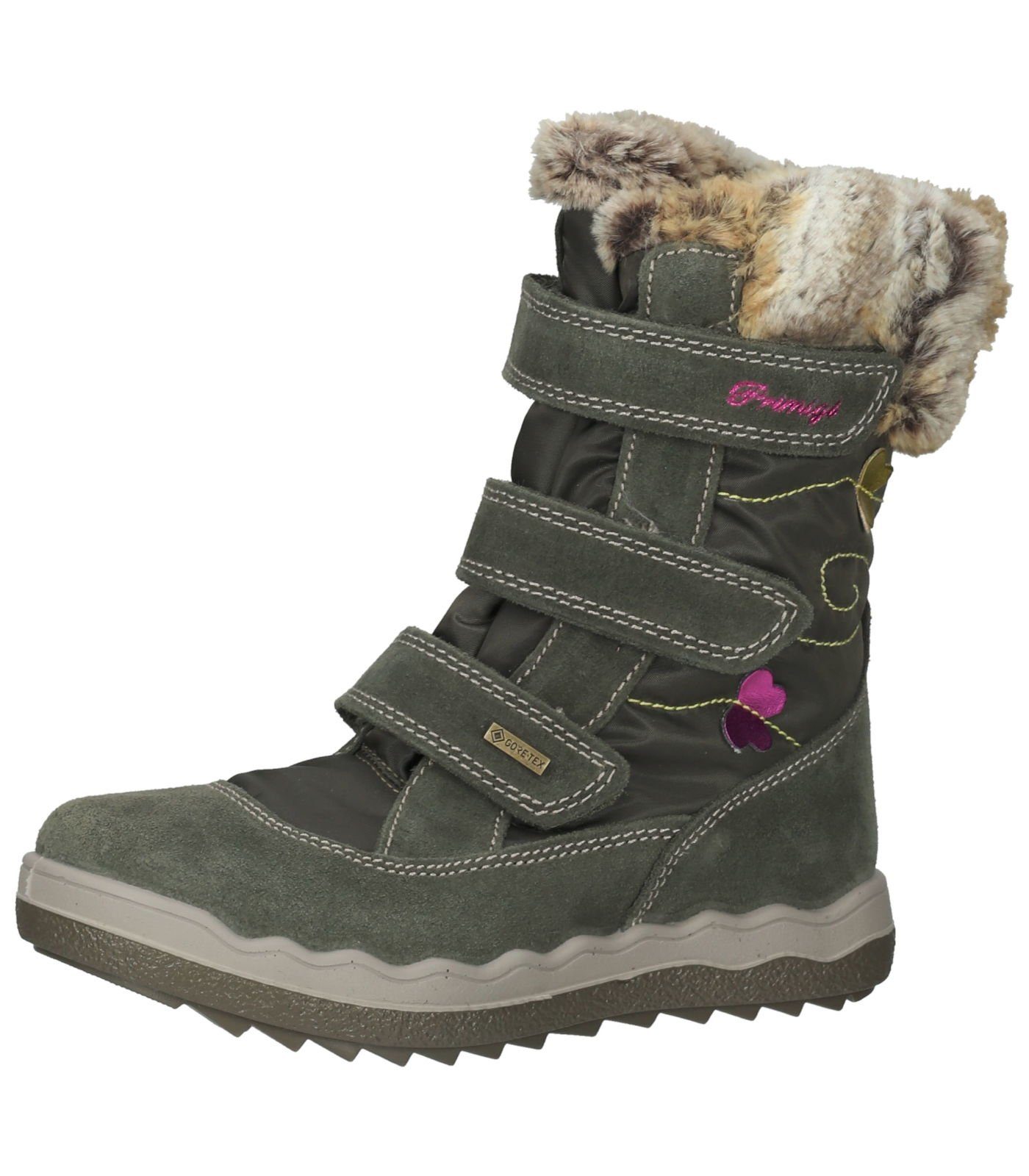 Leder Snowboots Oliv Primigi Stiefel