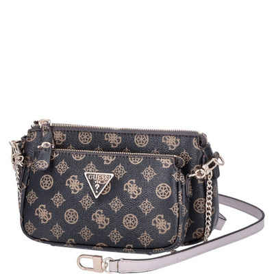 Guess Umhängetasche GUESS Damen Schultertasche Noelle Mocha Logo (1-tlg)