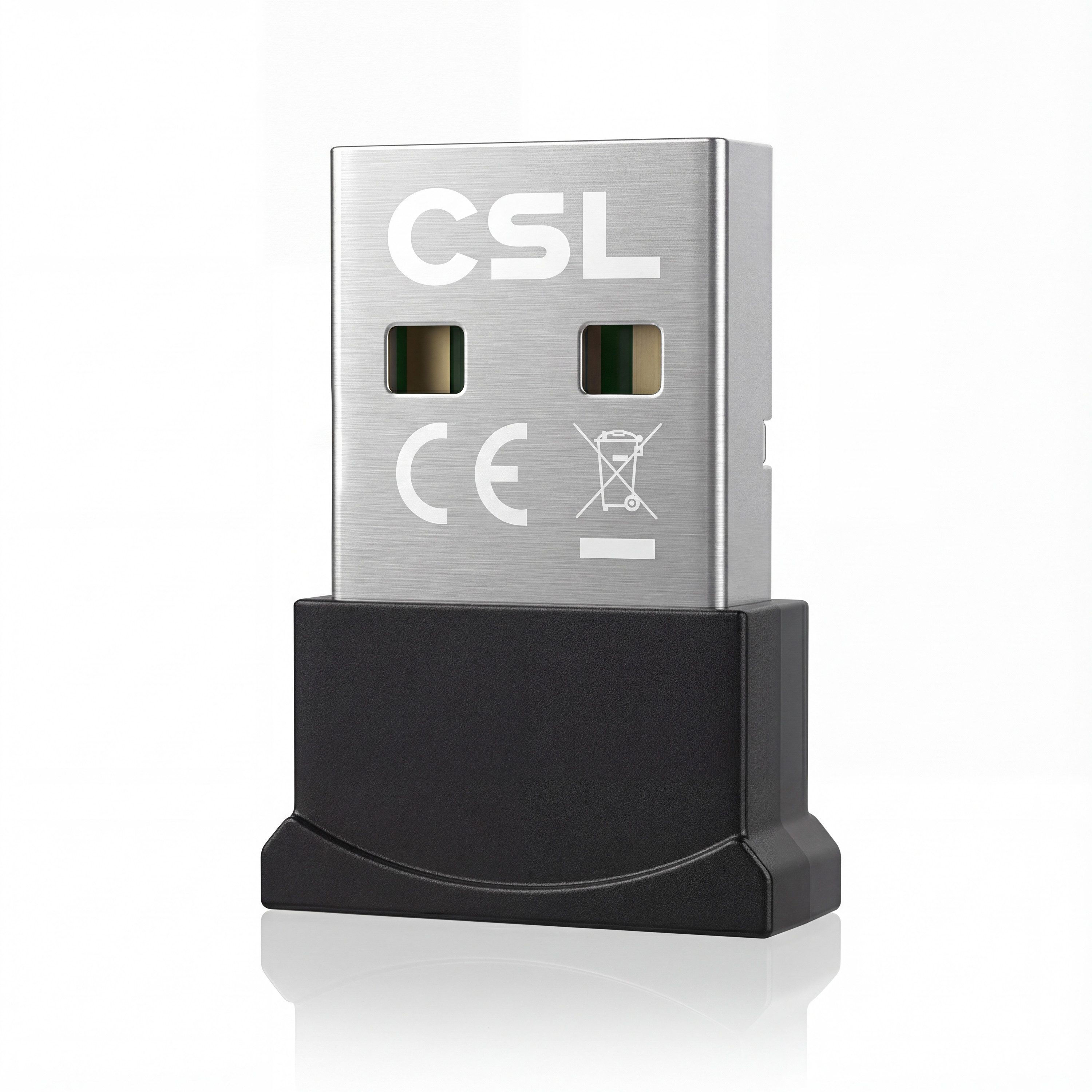 CSL BT USB Stick Nano, BT5.3 Adapter Dongle, Empfänger & Sender, bis 20 m Bluetooth-Adapter USB-A, 7 Geräte, für Kopfhörer, Lautsprecher, Maus, Tastatur, Windows 10 11