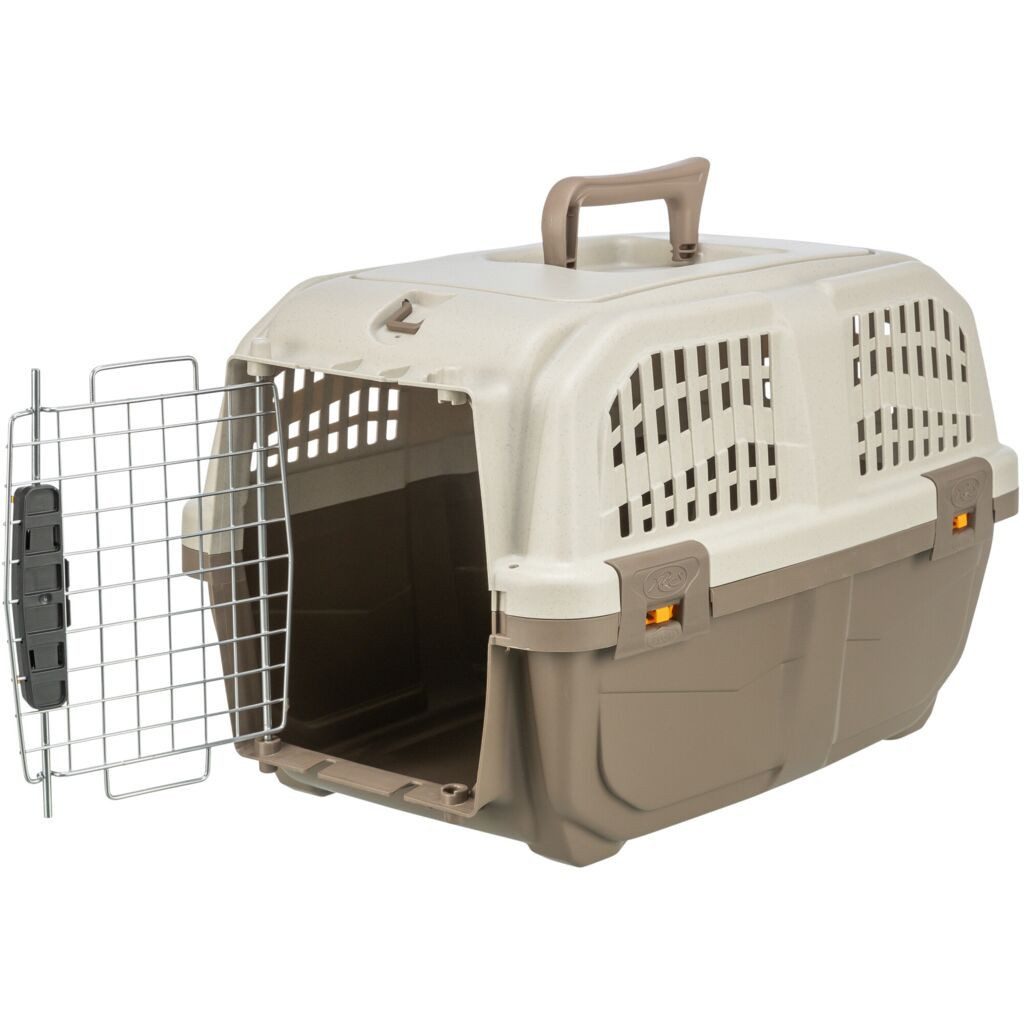 TRIXIE Tiertransportbox Transportbox Skudo - taupe/sand - 30 × 32 × 49 cm