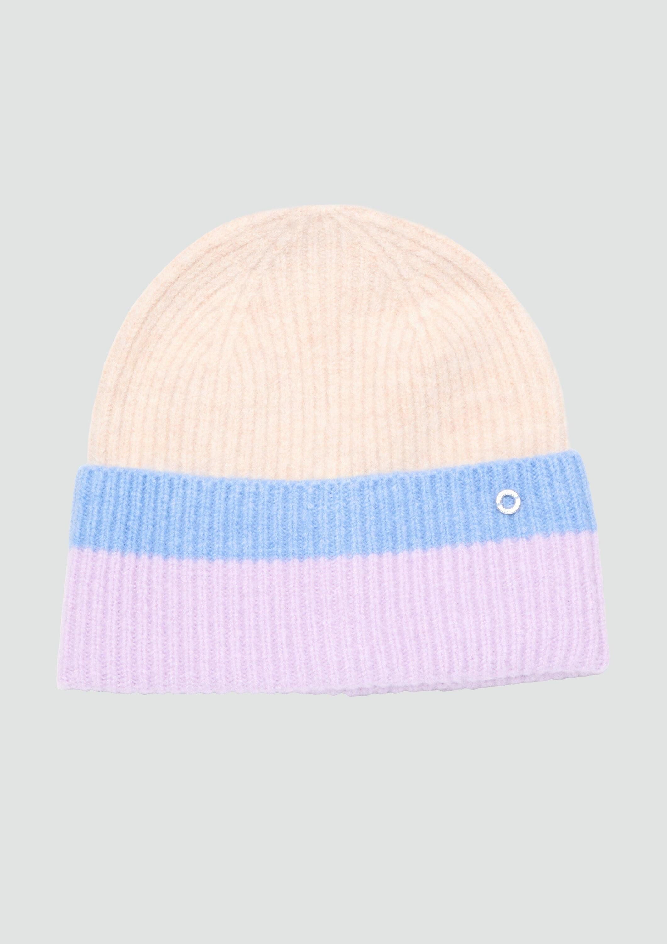 s.Oliver Strickmütze Mütze Strickbeanie mit Streifen