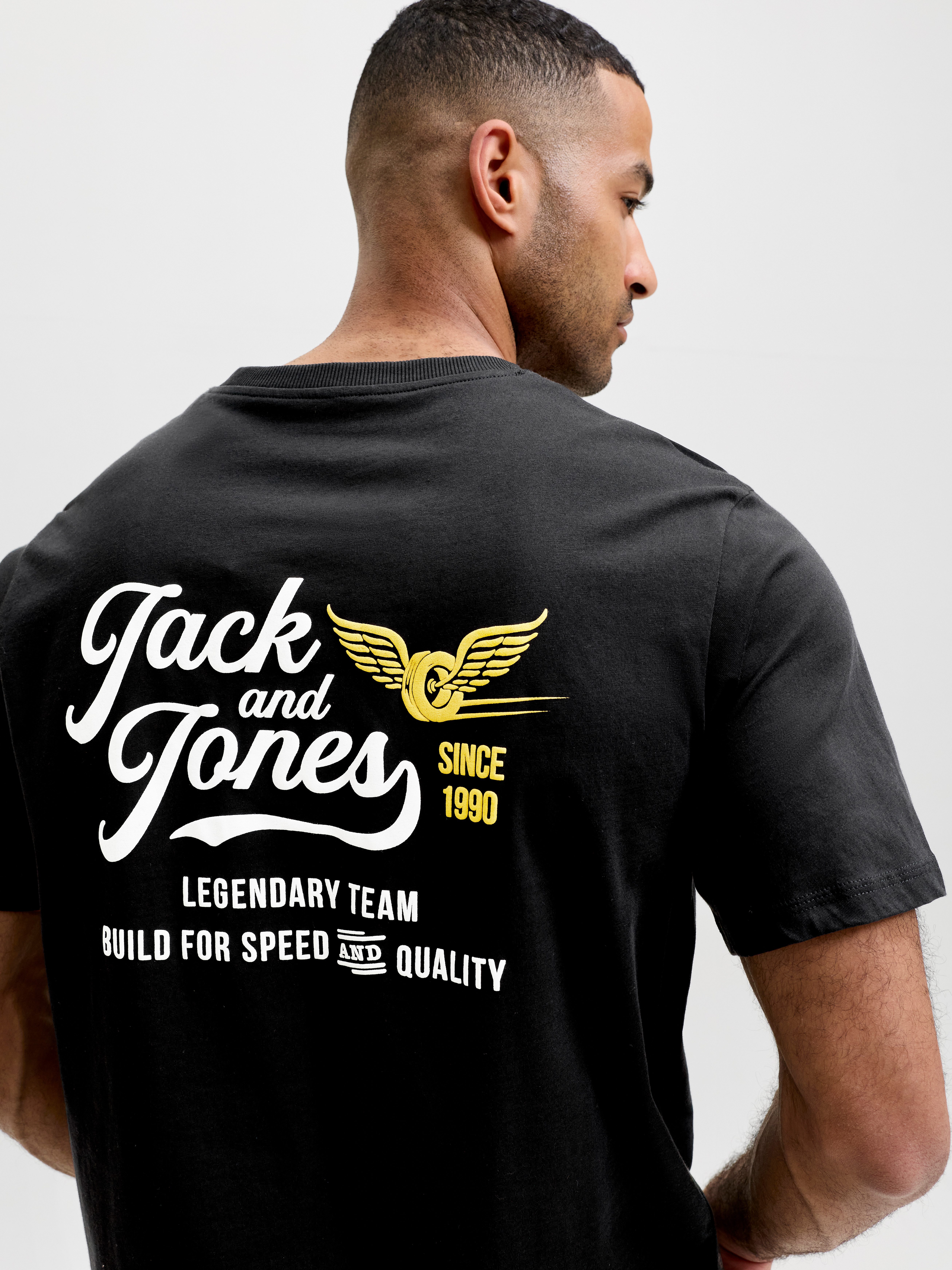 Jack & Jones T-Shirt JJLEGEND TEE SS CREW NECK Baumwolle, locker geschnitten