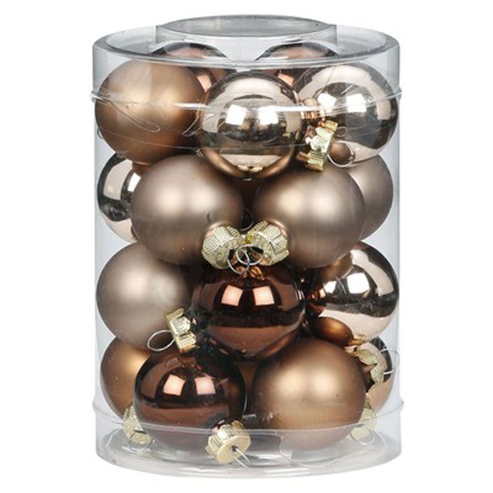 MAGIC by Inge Weihnachtsbaumkugel, Weihnachtskugeln Glas 3cm Elegant Lounge, 20 Stück