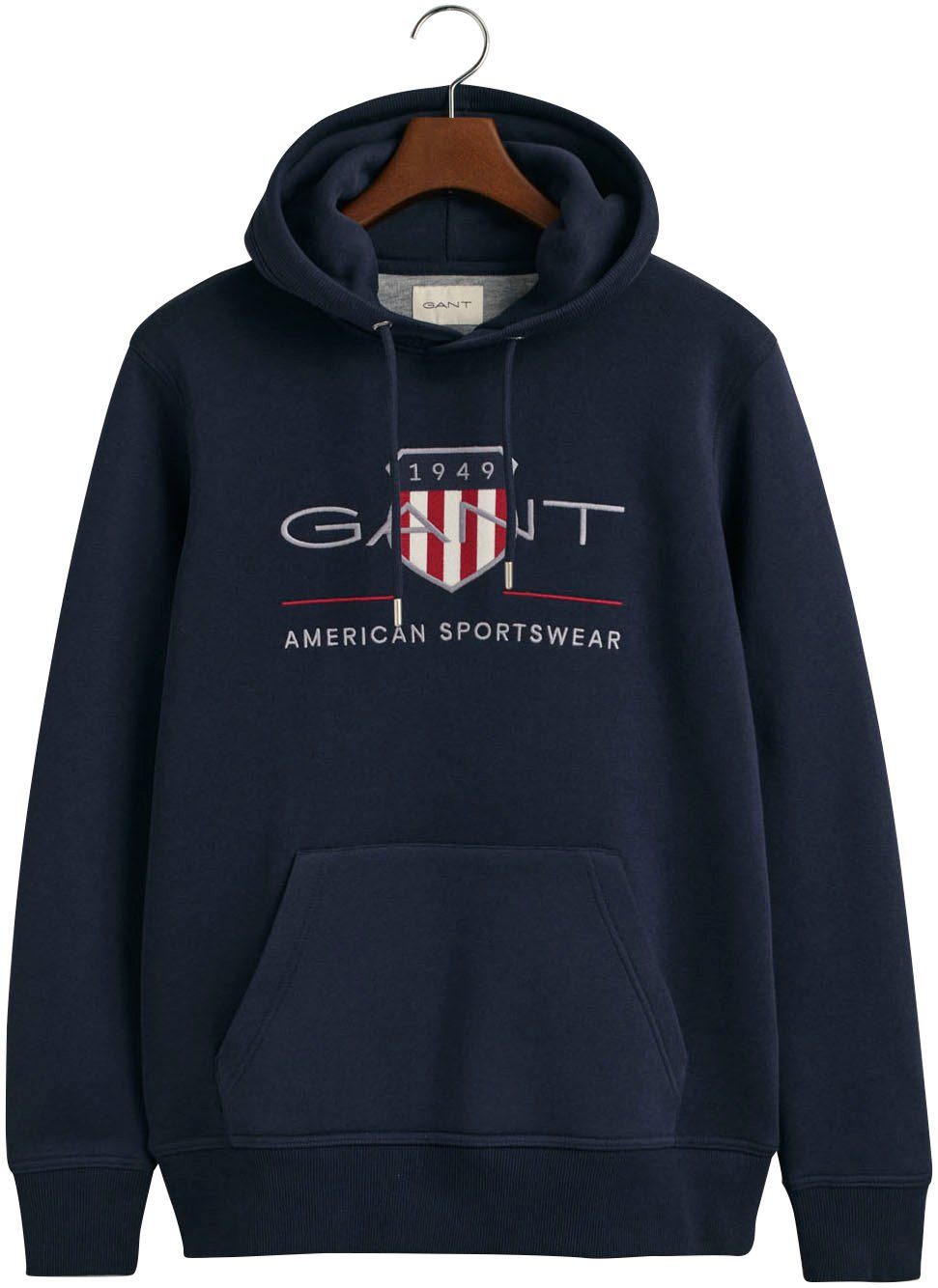 Gant Hoodie REG ARCHIVE SHIELD HOODIE mit modischer Logostickerei auf der Brust – Bild 5 von 5