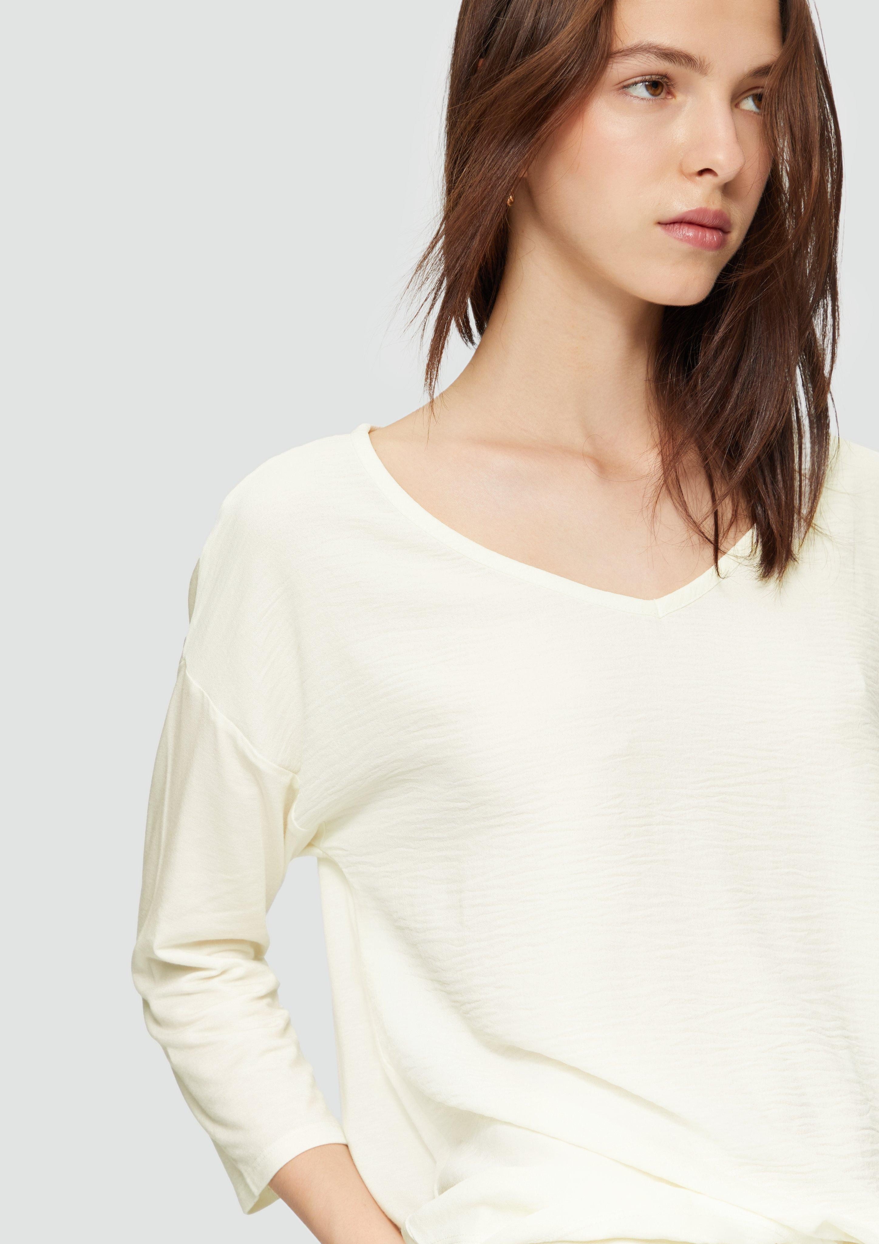 QS 3/4-Arm-Shirt 3/4-Arm-Shirt im Fabricmix günstig online kaufen