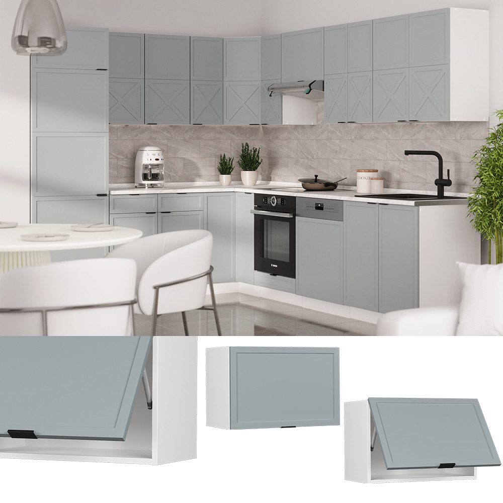 Vicco Hängeschrank Fame-Line, Hellblau-grau/Weiß, 60 cm günstig online kaufen