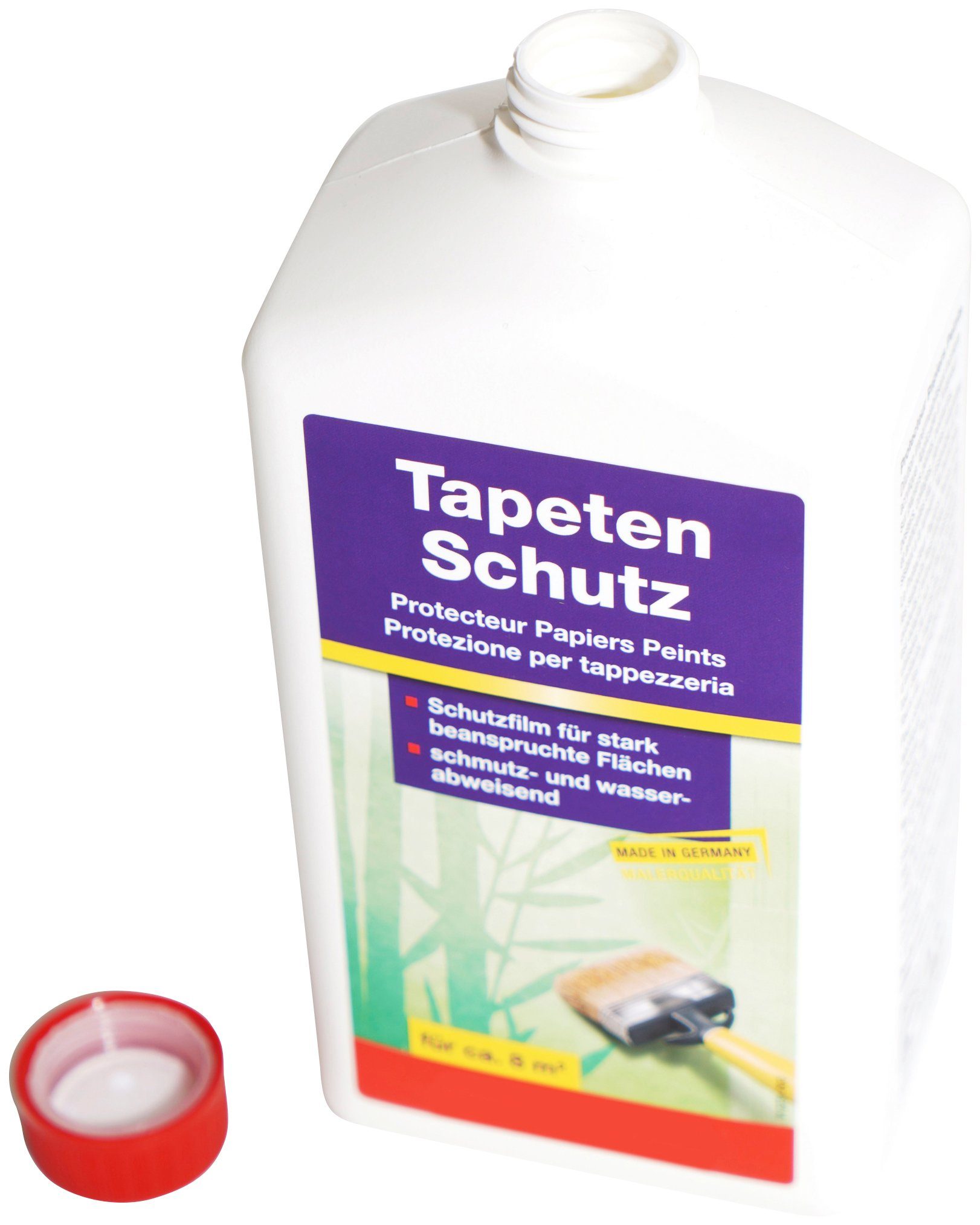A.S. Création Tapetenschutz Elefantenhaut Wand- und Tapetenschutz, für innen, schmutz- und wasserabweisend, farblos, 1 L