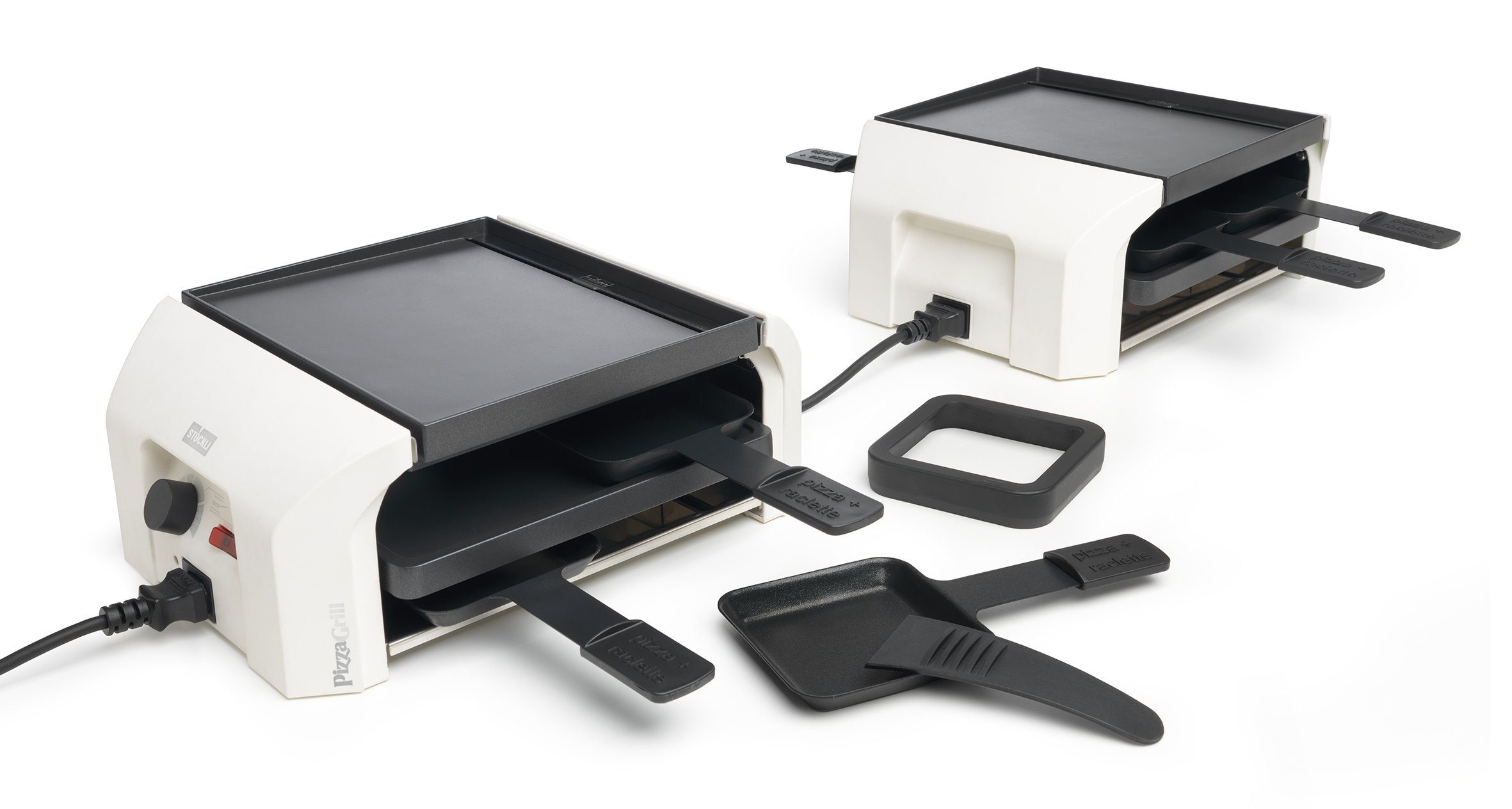 Stöckli Раклетници Stöckli Раклетници + Pizza Grill Fou4 Set weiss