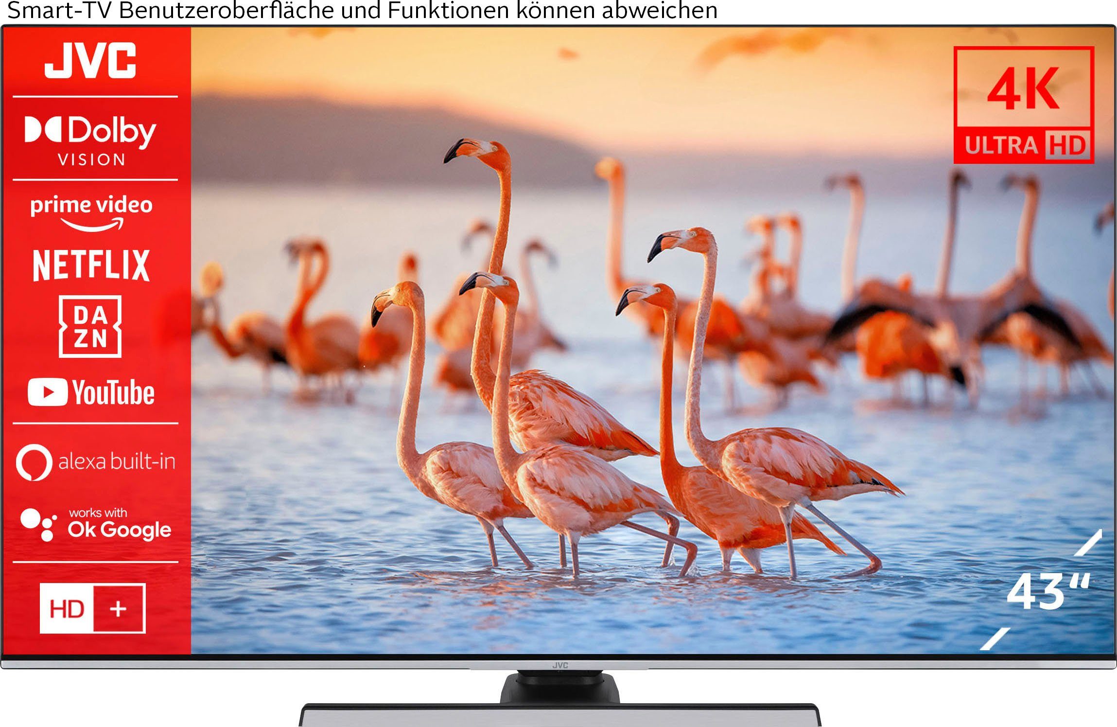 JVC LT-43VU8156 LED-Fernseher (108 cm/43 Zoll, 4K Ultra HD, Smart-TV),  Dolby Atmos & Dolby Vision HDR