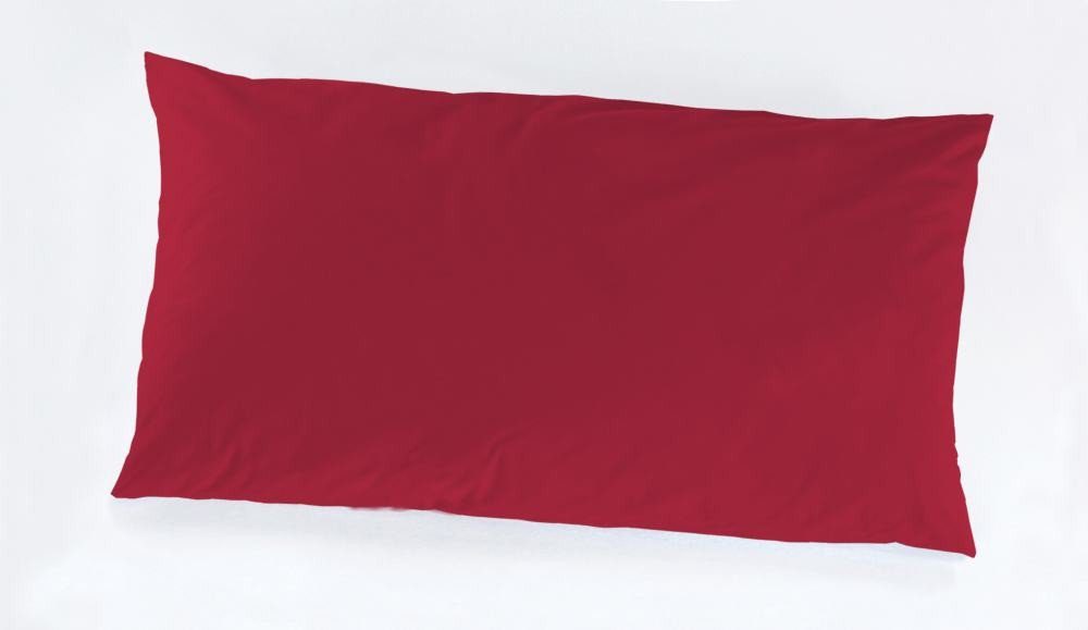 Vario - Zum Wohlfühlen gemacht Federbettdecke + Kopfkissen Vario Kissenbezug Jersey rot, 40 x 80 cm, OEKO-TEX® Standard 100 Zertifikatsnummer
