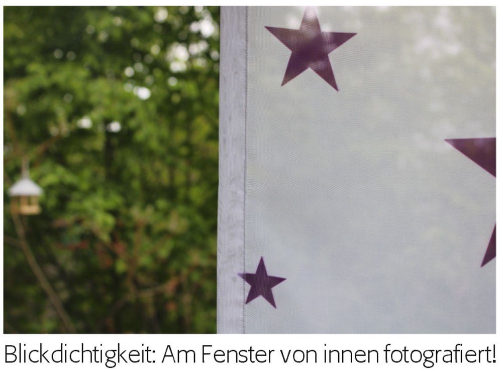 Scheibengardine edler transparent, gardinen-for-life Herbst", spitz Scheibenhänger "Roter